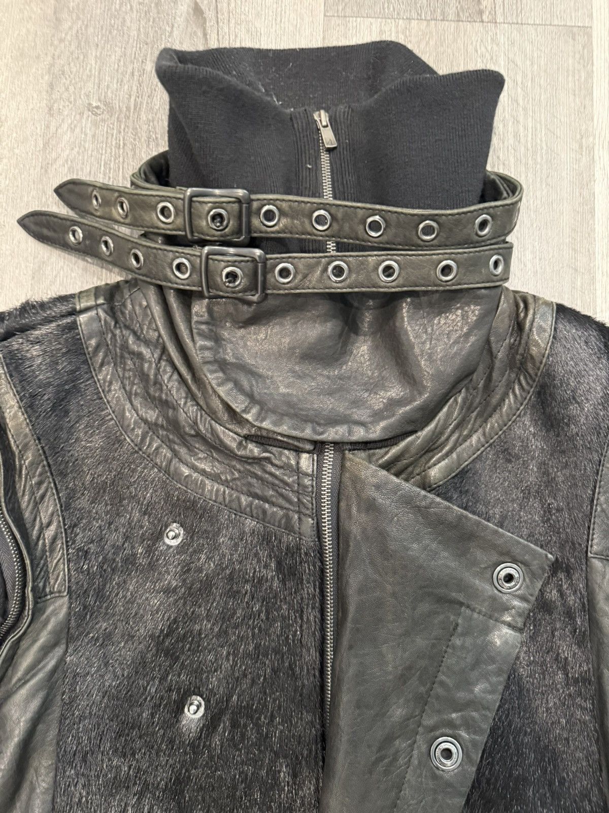 Yasuyuki Ishii Yasuyuki Ishii FW07 Pony Hair Leather Ninja Jacket Size US L / EU 52-54 / 3 - 4 Thumbnail
