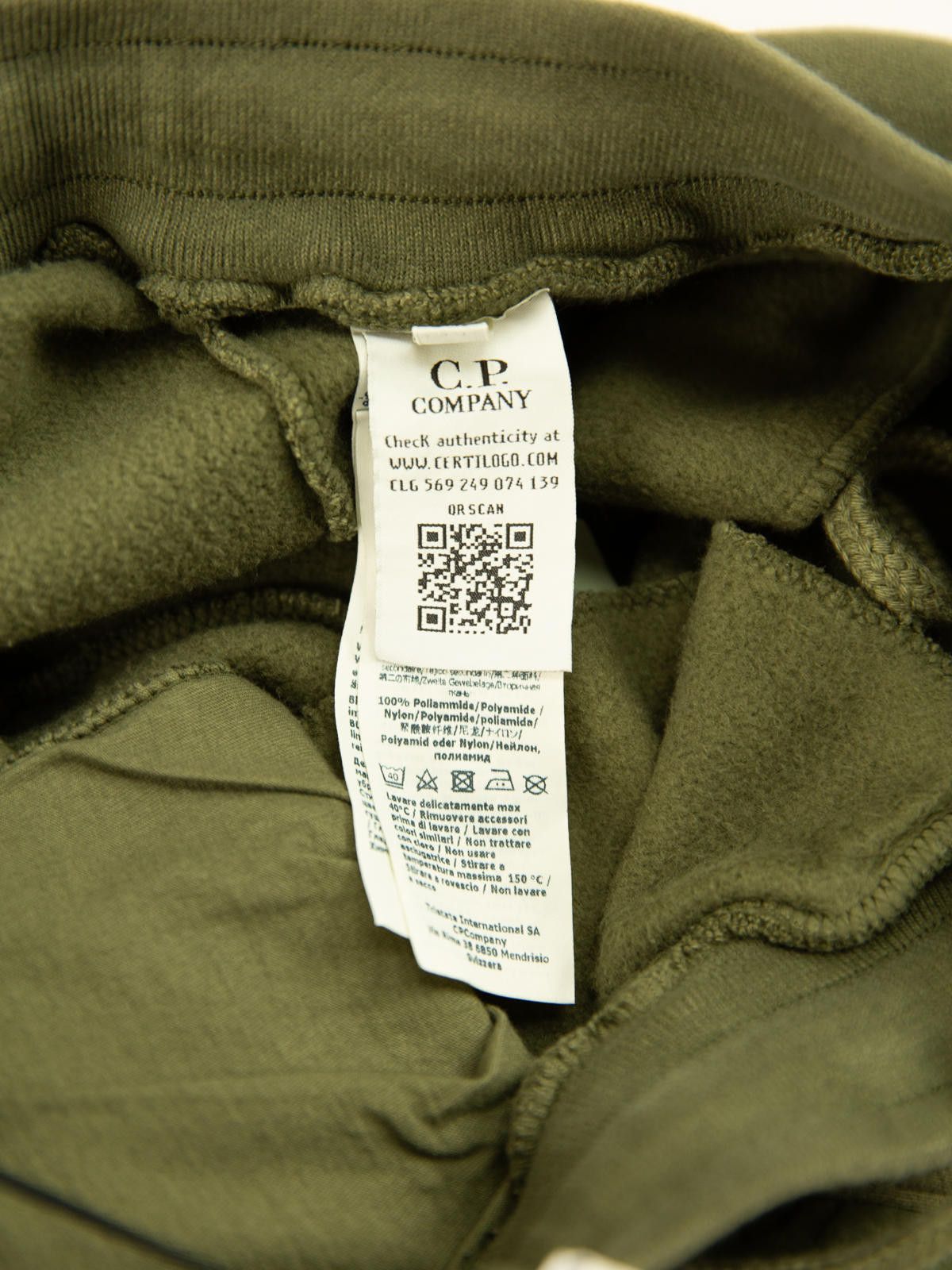 C.P. Company C.P. Company Mens Diagonal Fleece Mixed Lens Khaki Sweatpant Size US 32 / EU 48 - 7 Thumbnail