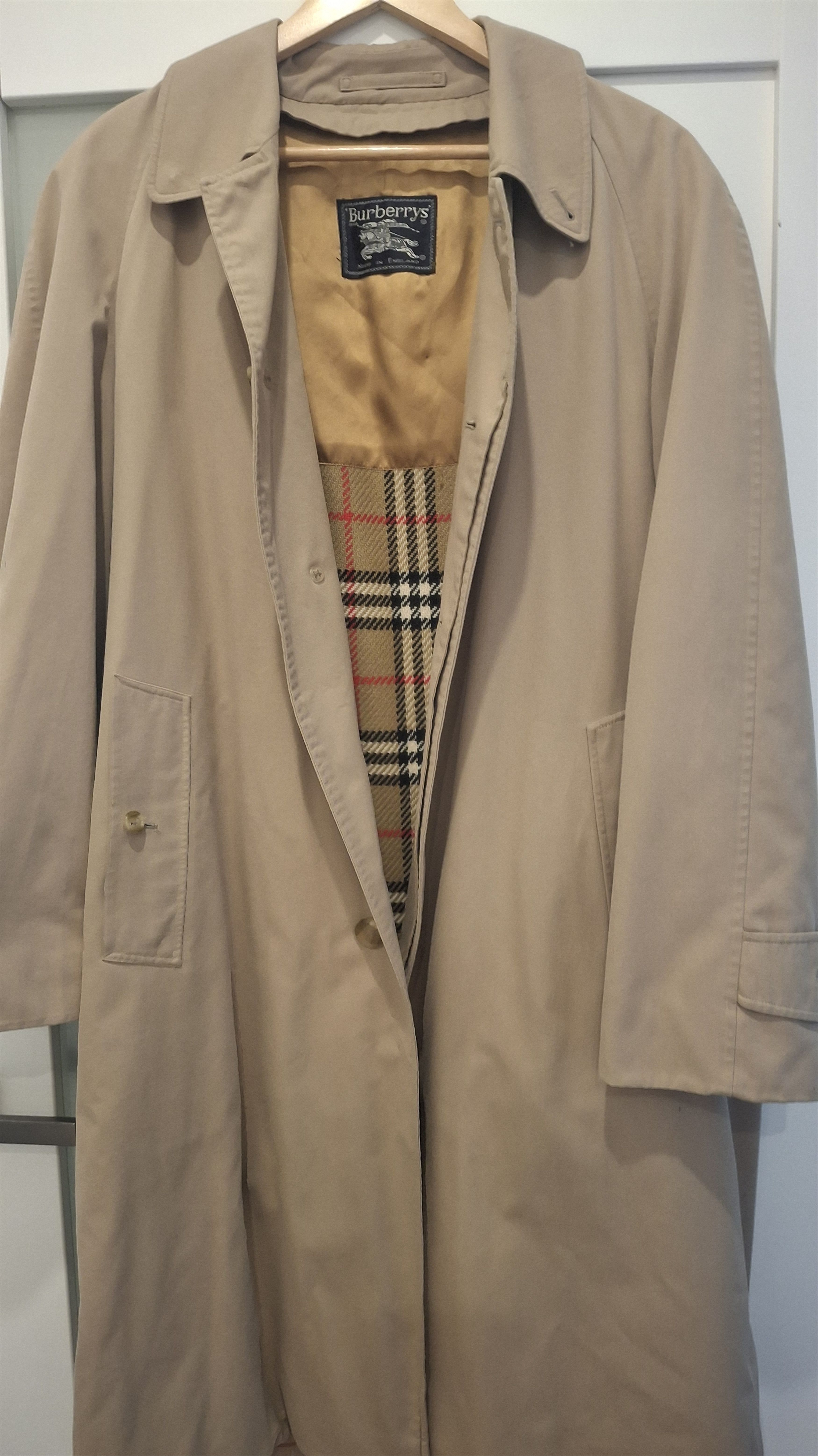 ジャケット・アウター 90s vintage BURBERRY'S trench coat nova Burberry Vintage Trench Coat Black with Liner Nova Check Size 4
