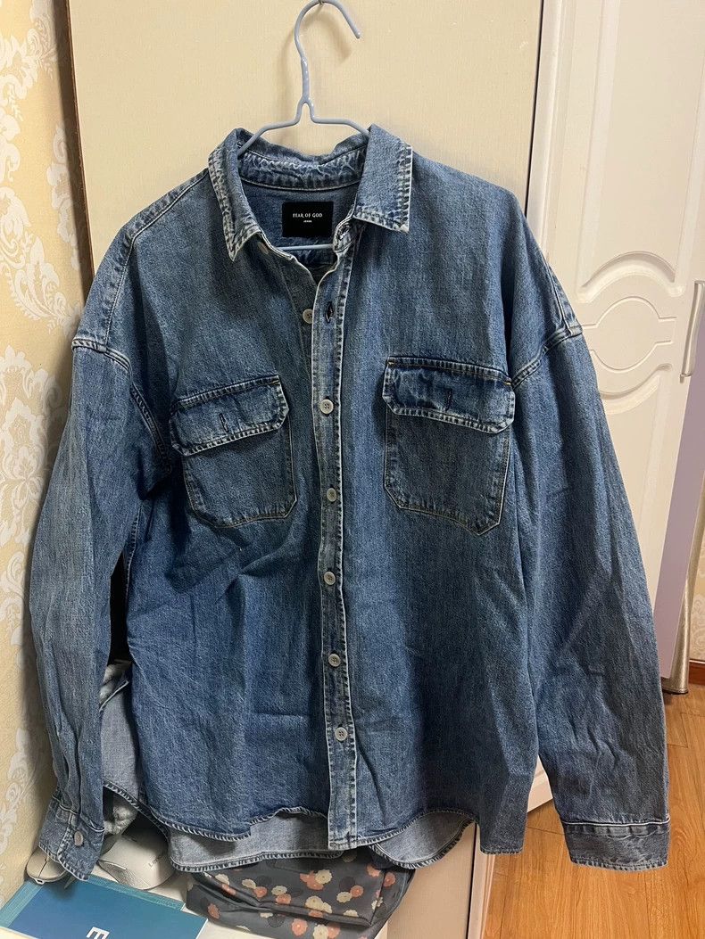 Fear of God Fear of God 5th Denim Shirt Size US S / EU 44-46 / 1 - 1 Thumbnail