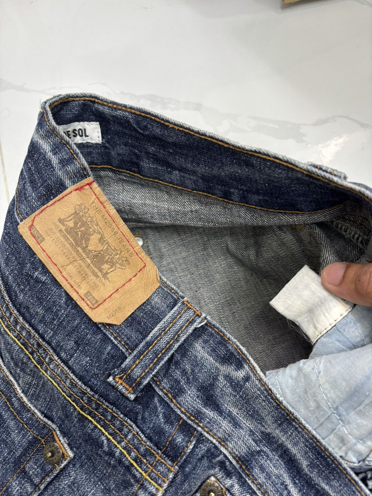 Beauty Beast × Hysteric Glamour Vintage Clef De Sol Distressed Denim Jeans Size US 30 / EU 46 - 11 Thumbnail