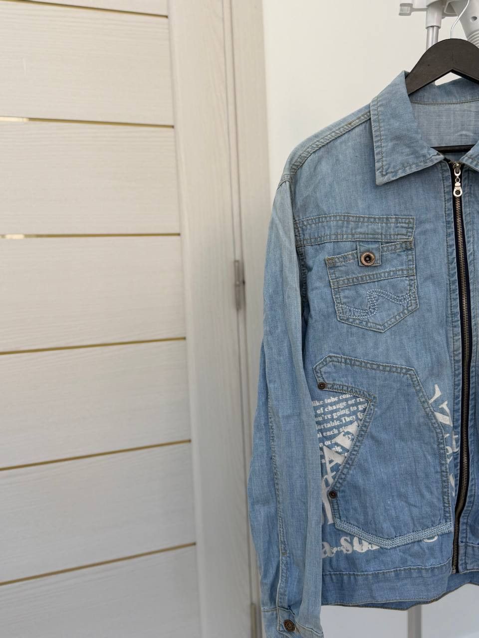 14th Addiction Affliction style Denim Jacket Blue Classic Fit Y2K gothic Size US M / EU 48-50 / 2 - 3 Thumbnail