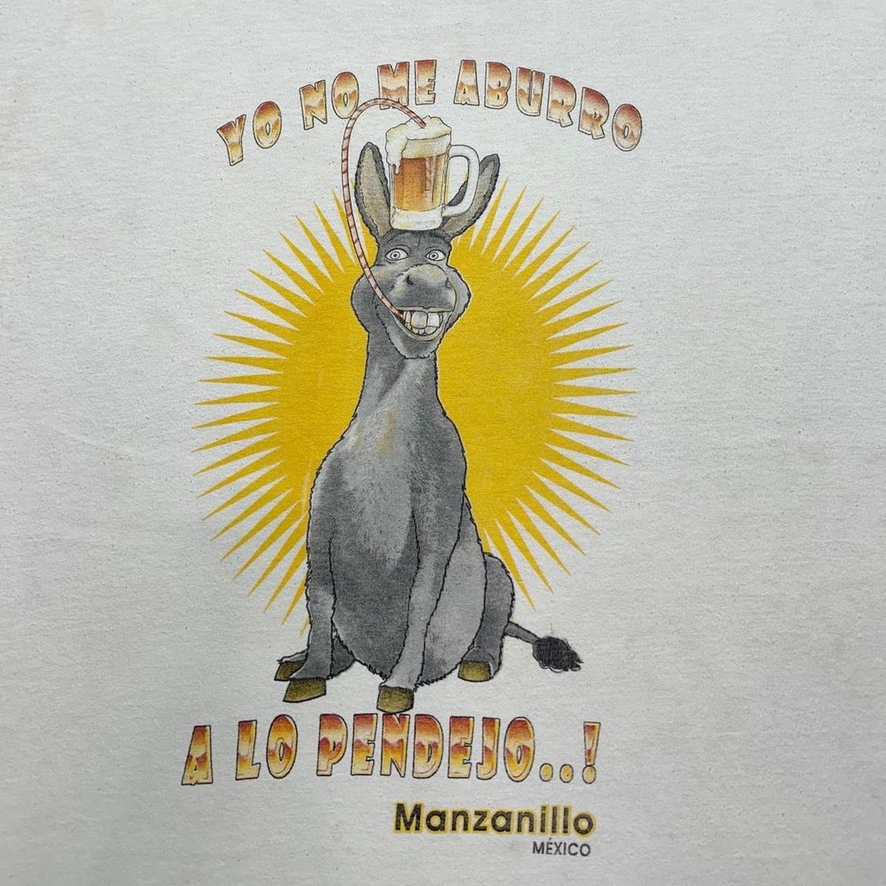 Hanes × Vintage Vintage Donkey Shrek Beer T-Shirt Size US L / EU 52-54 / 3 - 3 Thumbnail