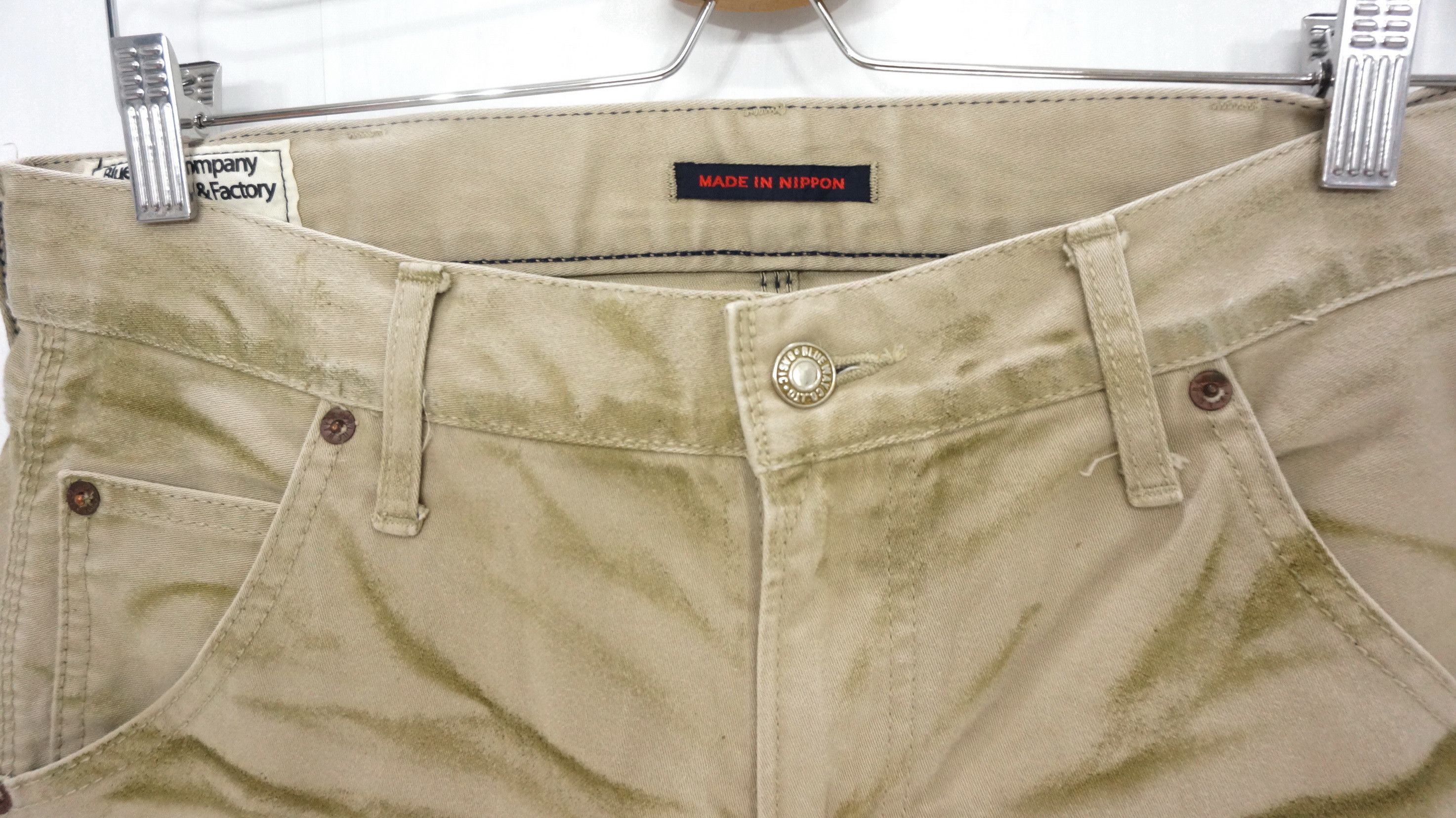 Japanese Brand 💥 Japan Blueway Made In Nippon Whisker Pants Size US 32 / EU 48 - 4 Thumbnail