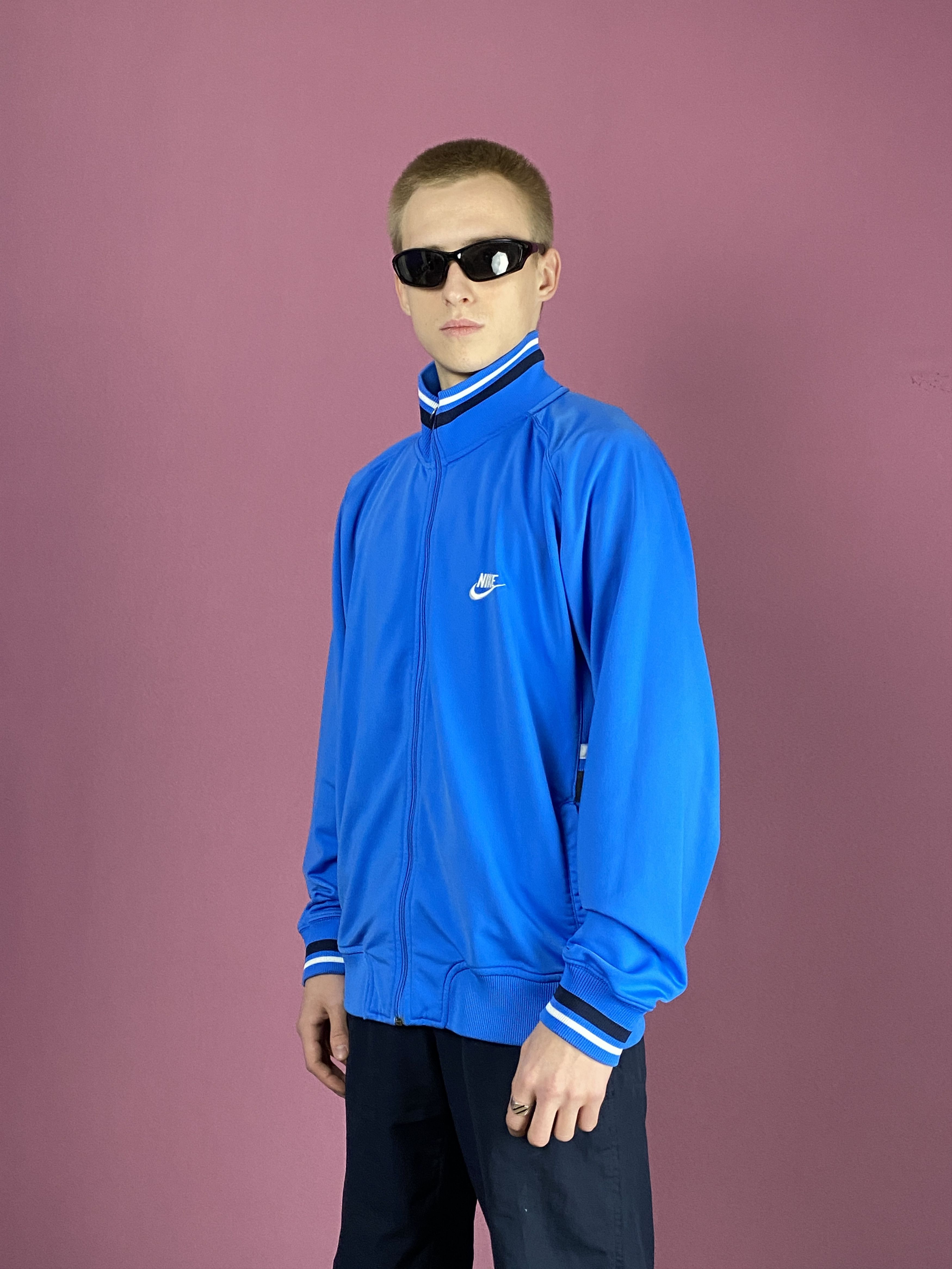 Nike × Vintage Y2k Nike Vintage Men's Track Jacket - L Size US L / EU 52-54 / 3 - 2 Thumbnail