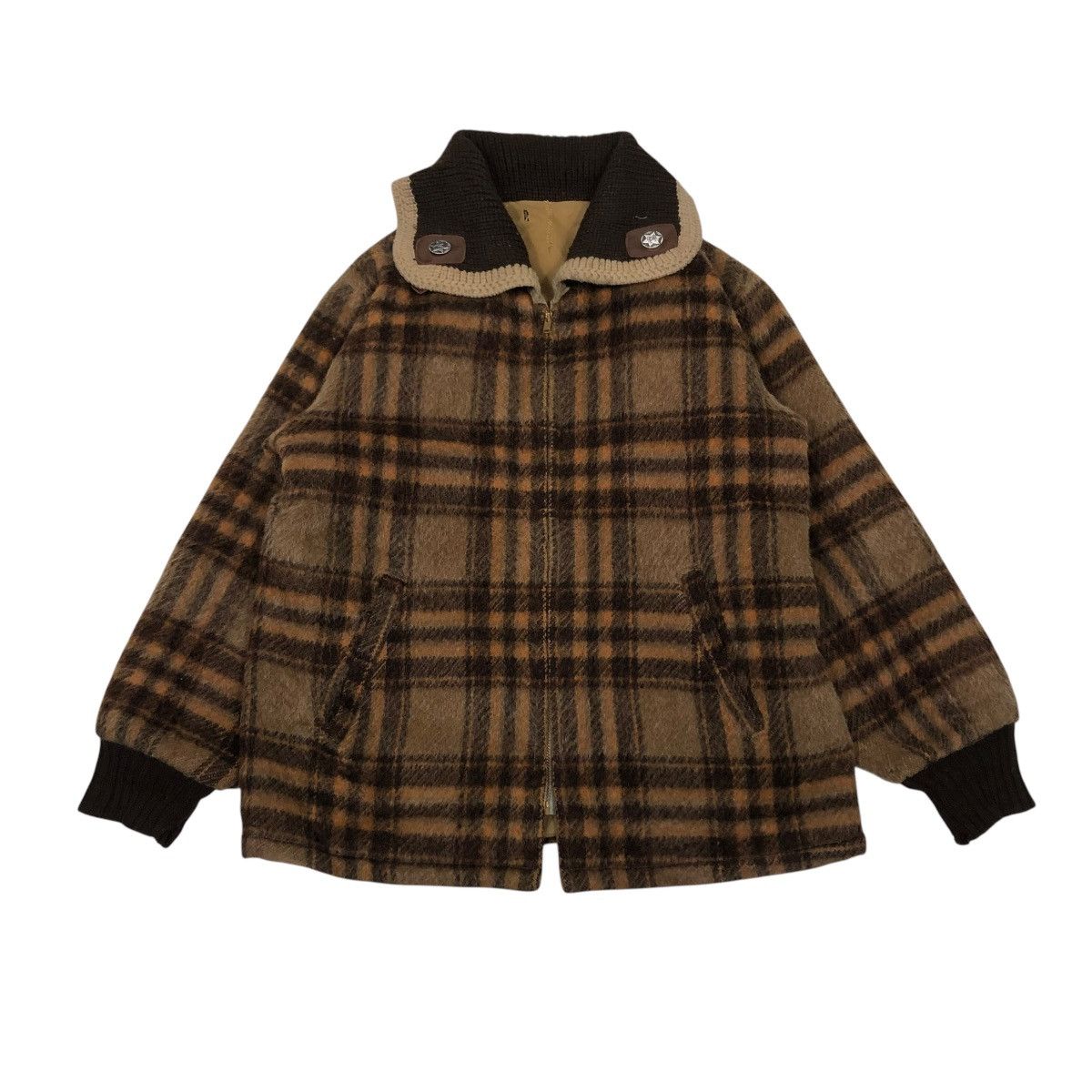 Japanese Brand 🔥VINTAGE CHORE WORK WOOL JACKET TARTAN CHECK ISSEY MIYAKE Size US M / EU 48-50 / 2 - 1 Thumbnail