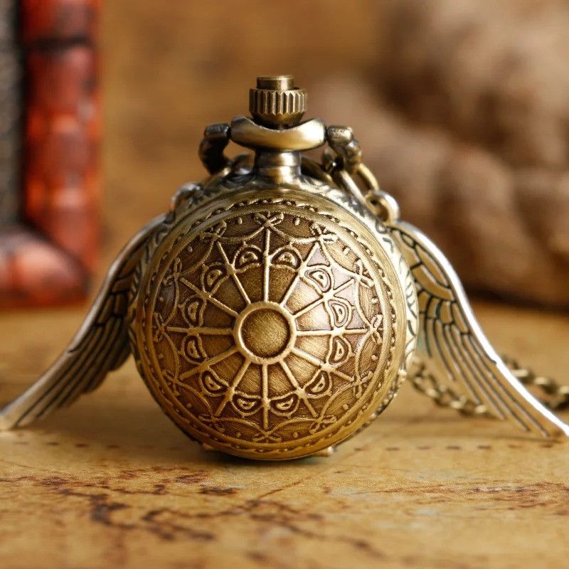 Other Wing Ball Shape Pocket Watch Quartz Pendant Necklace Gift Size ONE SIZE - 1 Thumbnail