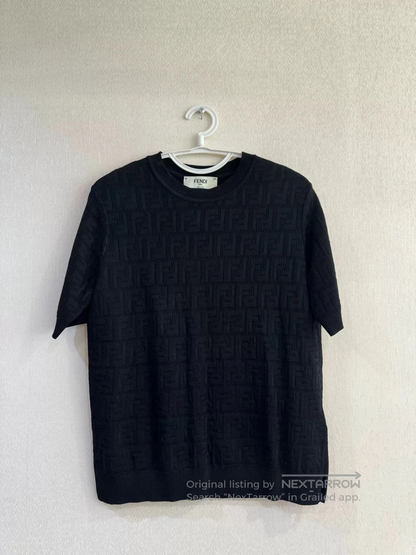 Fendi Fendi Black Cotton Short Sleeve T. Size US S / EU 44-46 / 1 - 1 Thumbnail