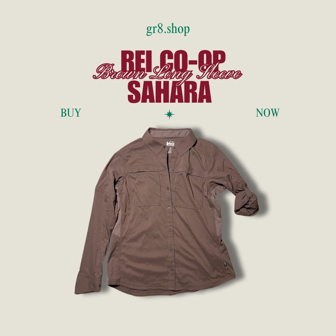 Other REI Co-Op Brown Sahara Long Sleeve Shirt S Lightweight Outdo Size S / US 4 / IT 40 - 1 Thumbnail
