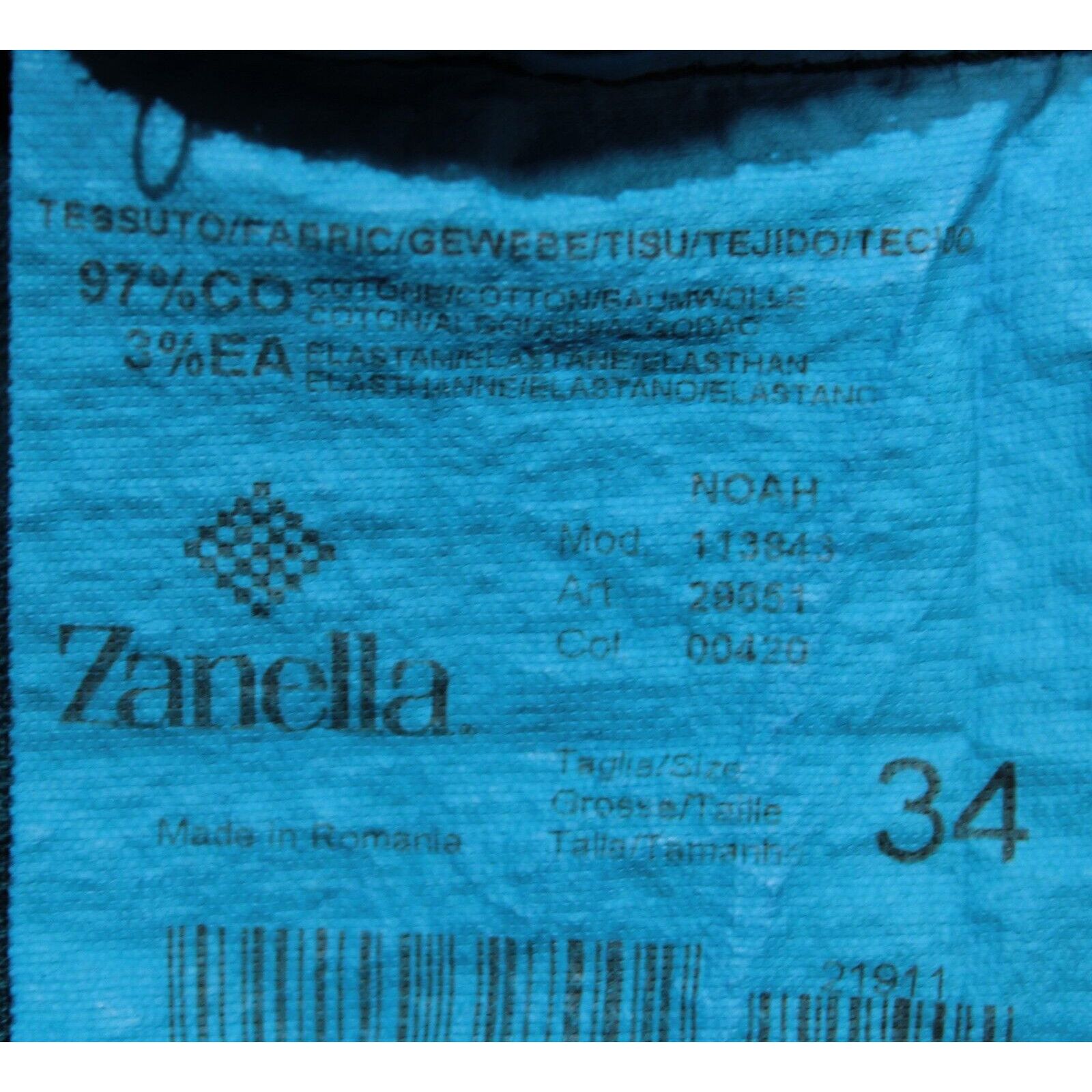 Zanella Zanella New with tags Chino Size 34 US In Blue Size US 34 / EU 50 - 4 Thumbnail