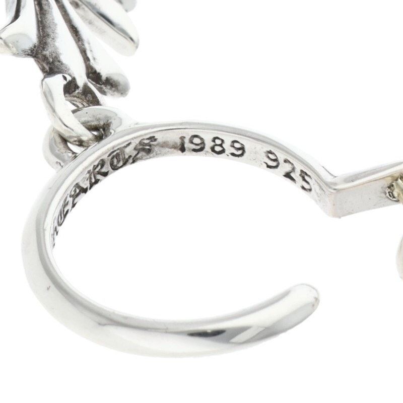 Chrome Hearts Chrome Hearts Tiny CH Cross Hoop Silver Earring Size ONE SIZE - 4 Thumbnail