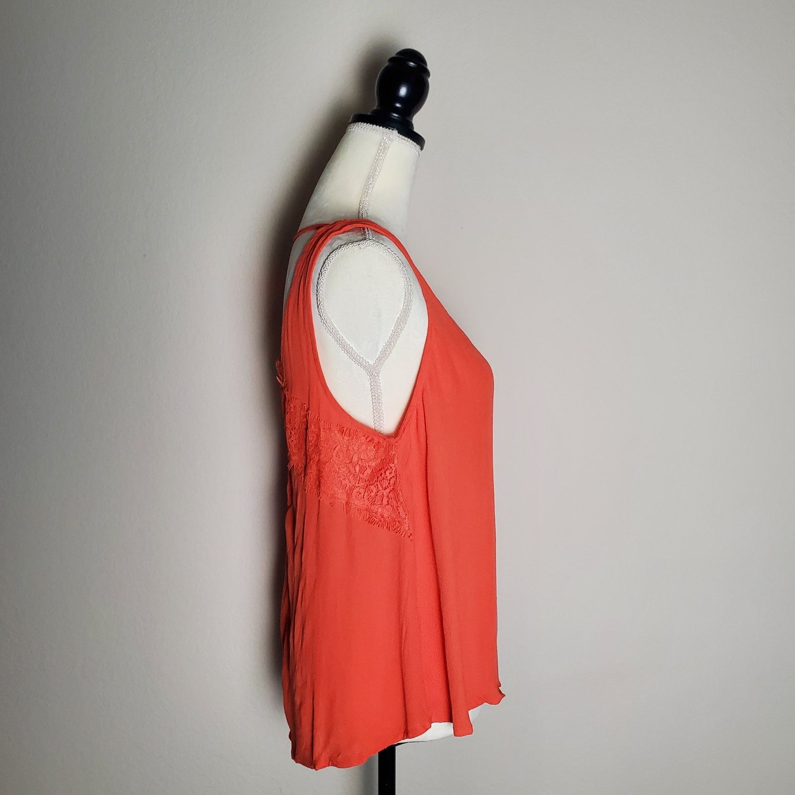 Nordstrom Elodie Orange Tank Top Large Size L / US 10 / IT 46 - 2 Thumbnail