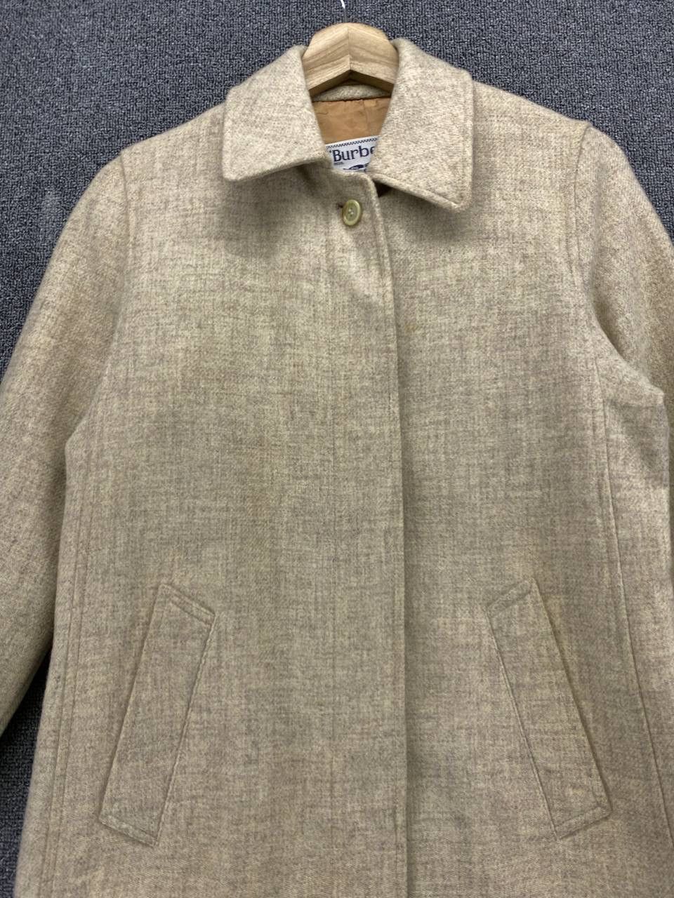 Burberry Vintage 90s Burberry Button Up Wool Jacket Size S / US 4 / IT 40 - 5 Thumbnail