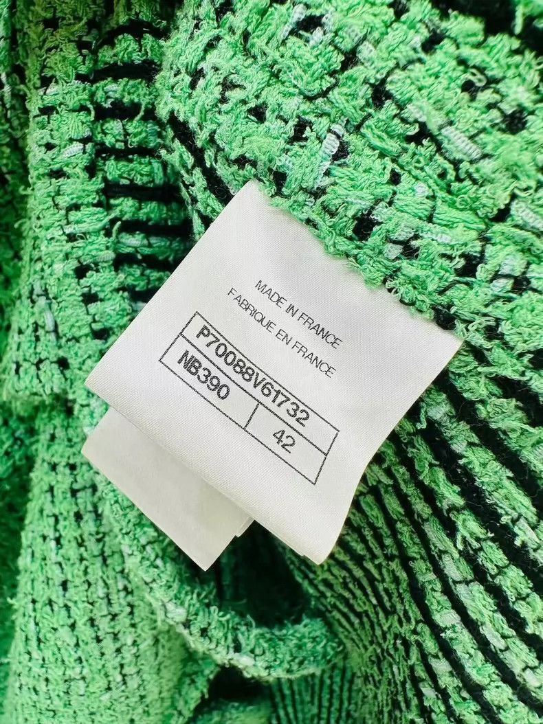 Chanel Chanel Green braided loose version jacket Size M / US 6-8 / IT 42-44 - 7 Thumbnail