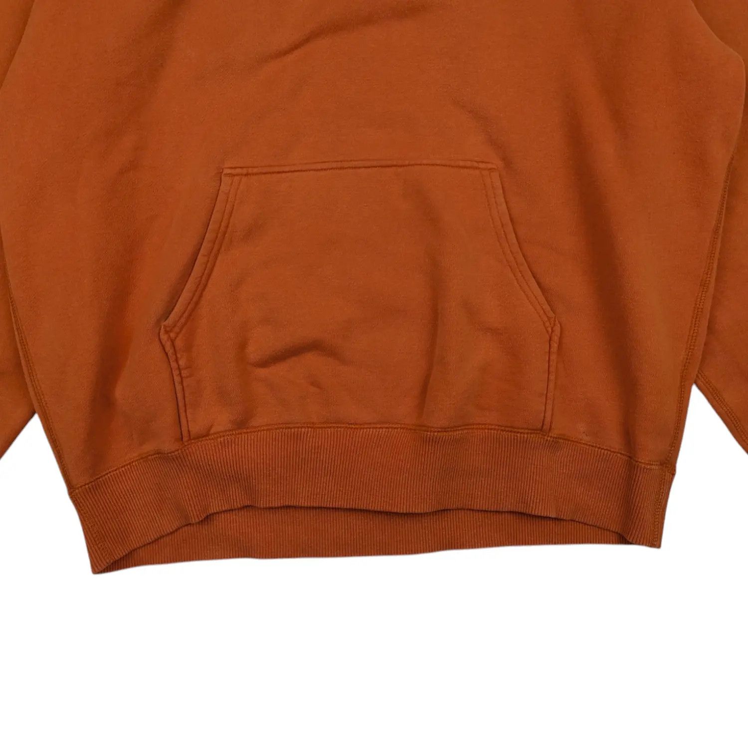 Japanese Brand × Uniqlo × Vintage Vintage 2000's UNIQLO Orange Plain Hoodie Jumper Sweatshirt Size US XL / EU 56 / 4 - 5 Thumbnail