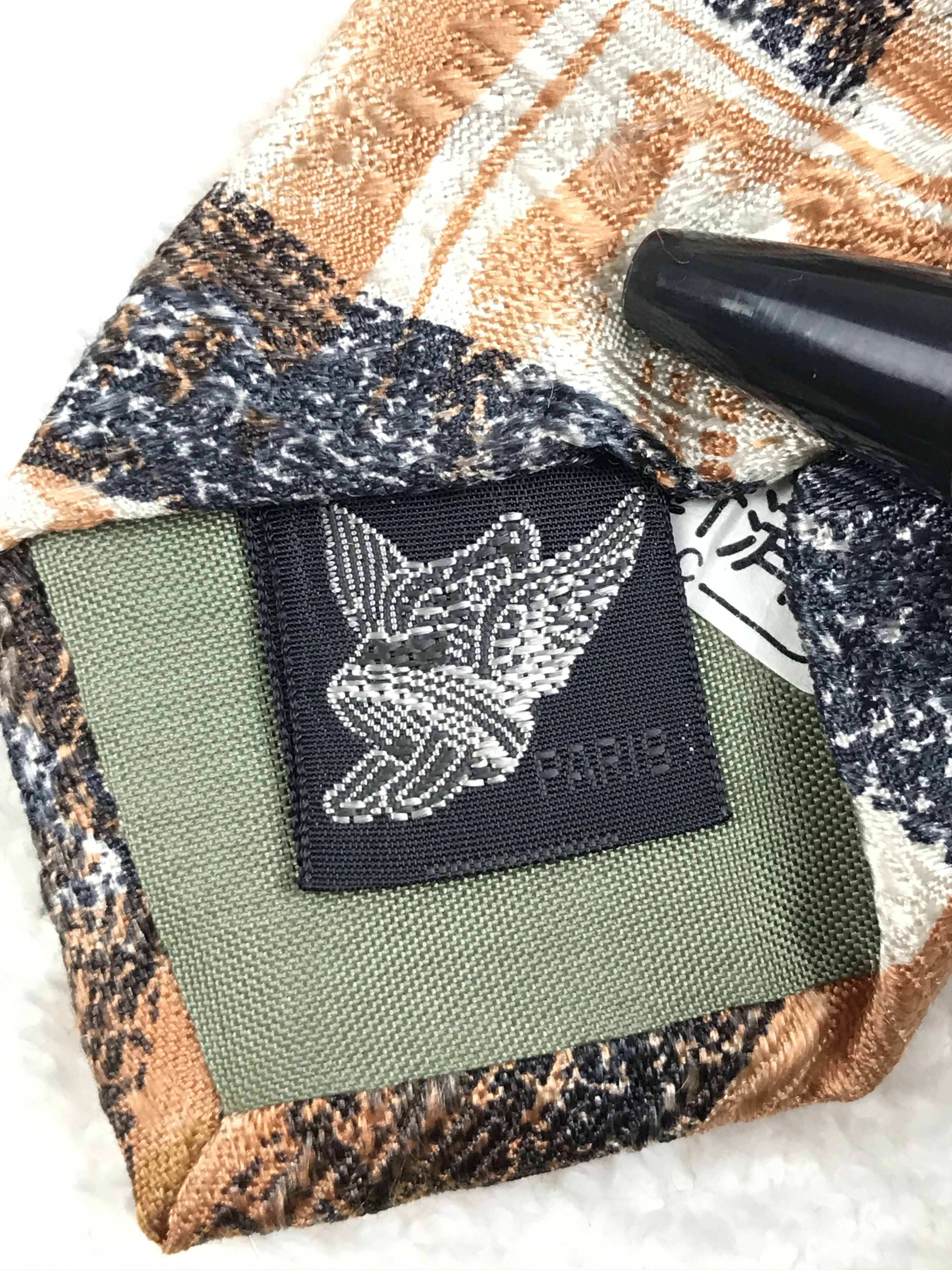 Designer × Vintage Vintage Cauloises Paris Homme Silk Necktie Size ONE SIZE - 6 Thumbnail