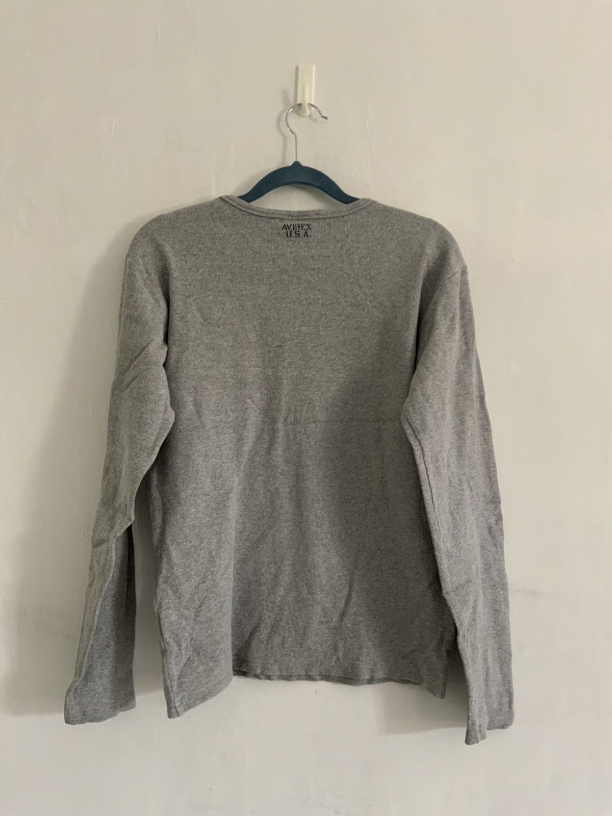 Avirex Avirex Grey Long Sleeve Tshirt Size US M / EU 48-50 / 2 - 5 Thumbnail