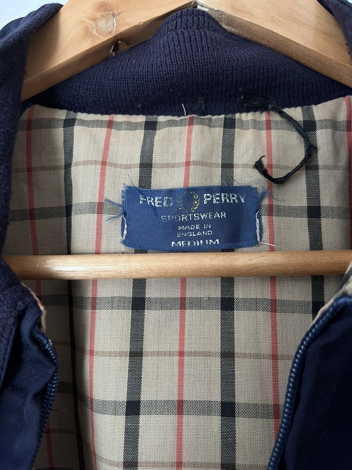 Fred Perry Vintage Fred Perry Made in England Navy Blue Jacket Size US M / EU 48-50 / 2 - 8 Thumbnail