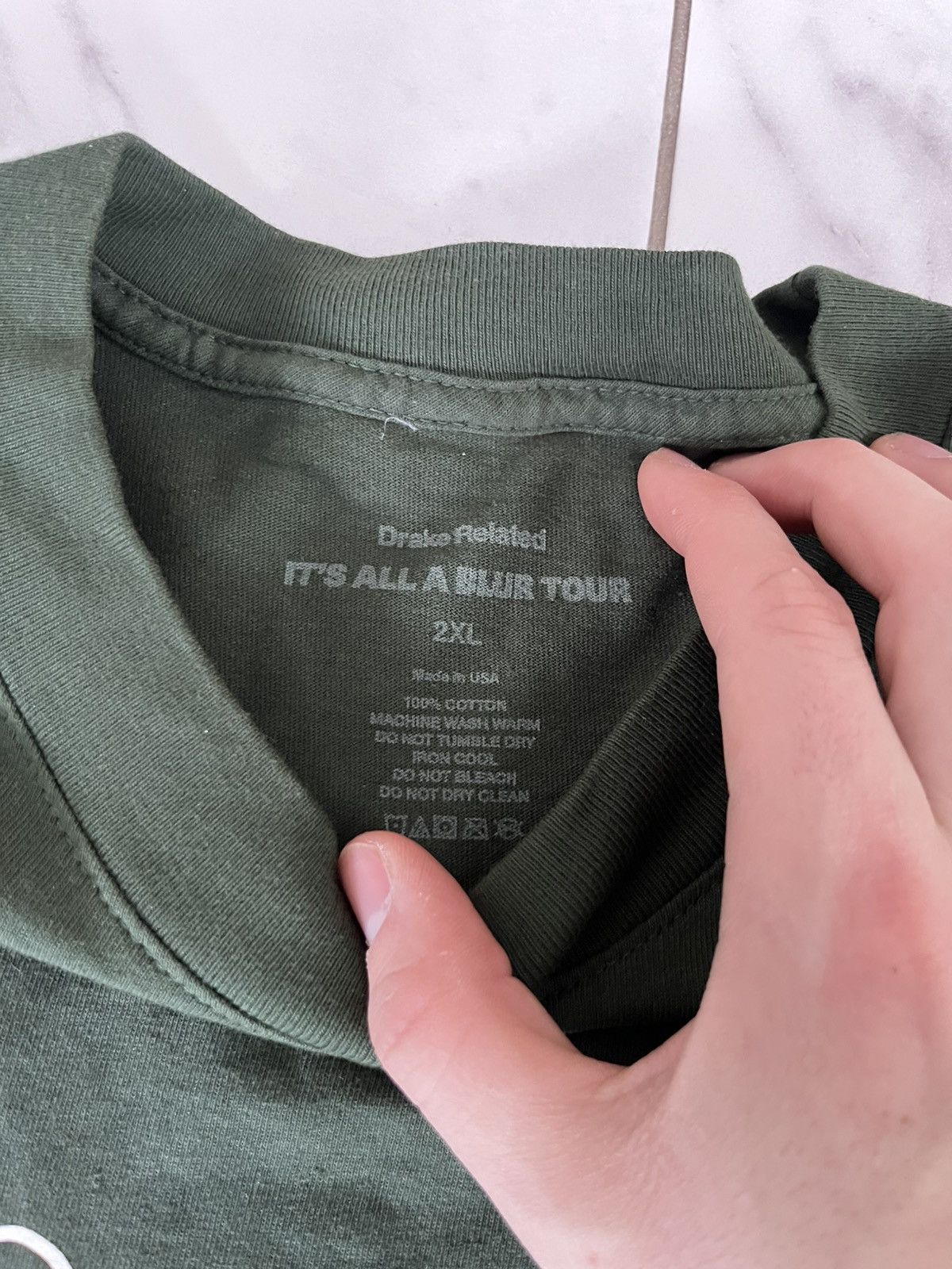 Drake Drake ‘I Like What Drake Likes’ OVO Tour Green Baggy Shirt Size US XXL / EU 58 / 5 - 3 Thumbnail