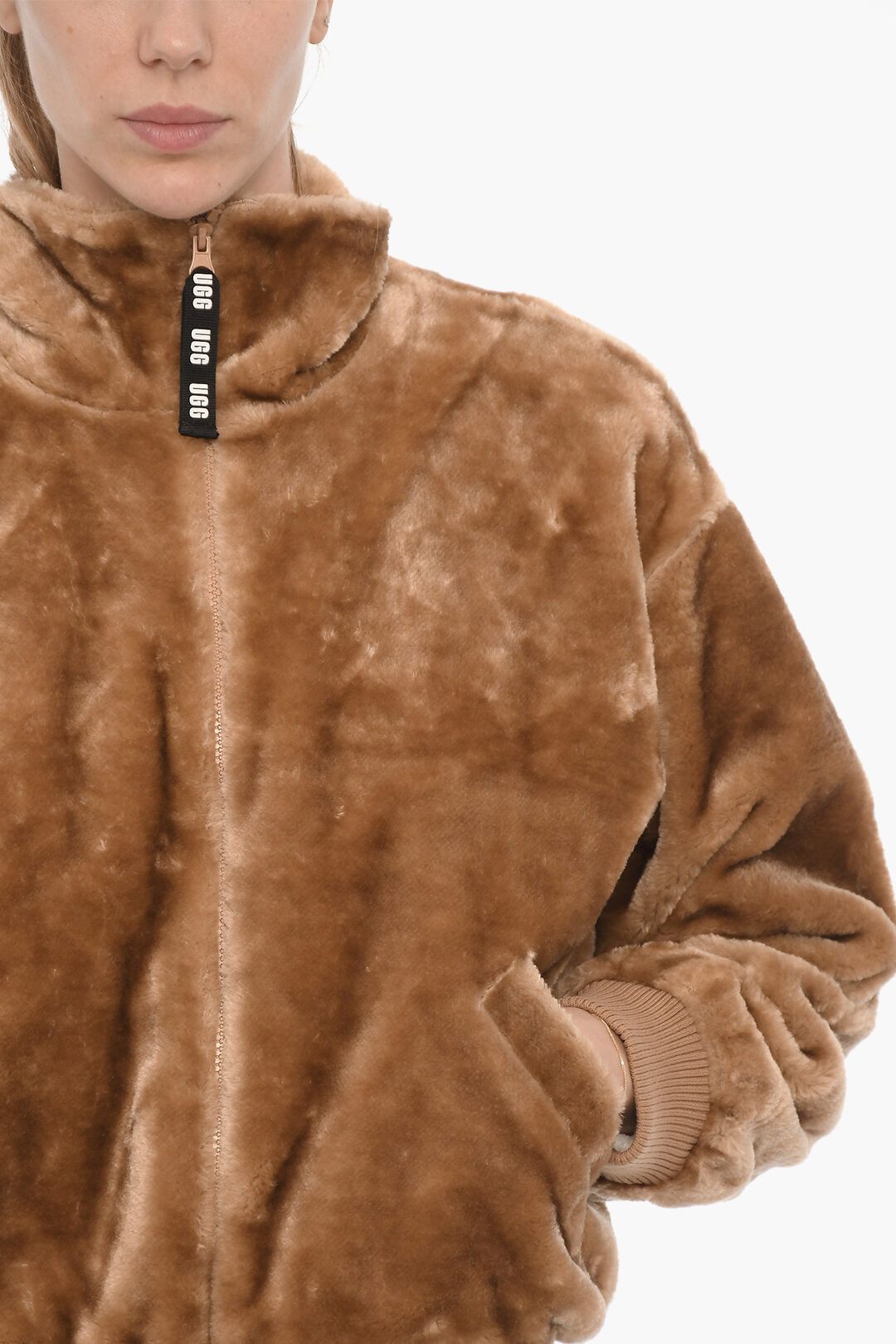 Ugg og1mm0824 Laken Jacket With Zip Closure in Brown Size S / US 4 / IT 40 - 3 Thumbnail
