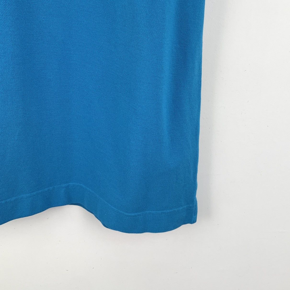Z Zegna Zegna Blue Logo Embroidered Cotton Polo Shirt K26WX Size US S / EU 44-46 / 1 - 4 Thumbnail
