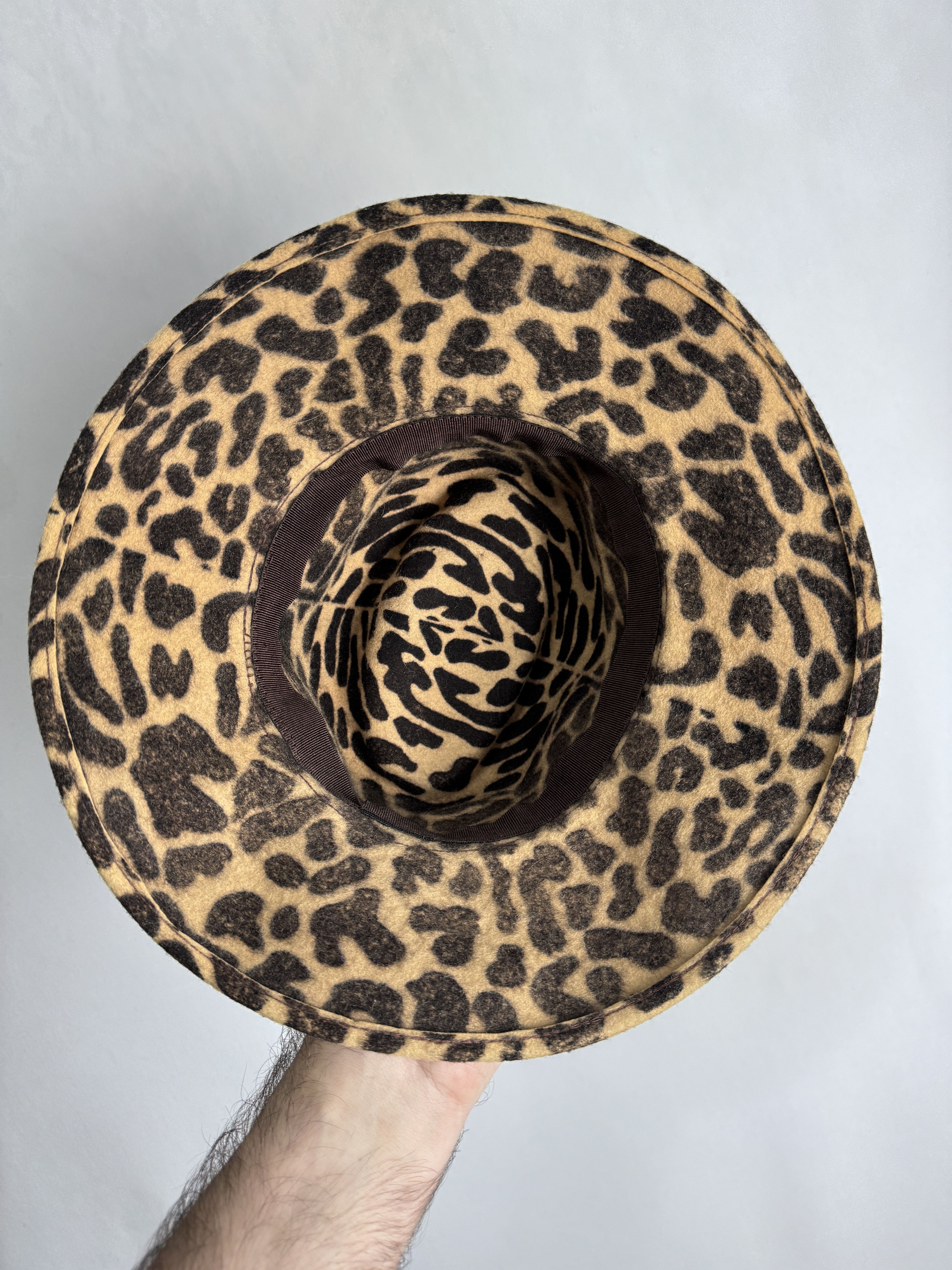 Japanese Brand × Vintage Vintage leopard print wool felt fedora hat Size ONE SIZE - 7 Thumbnail