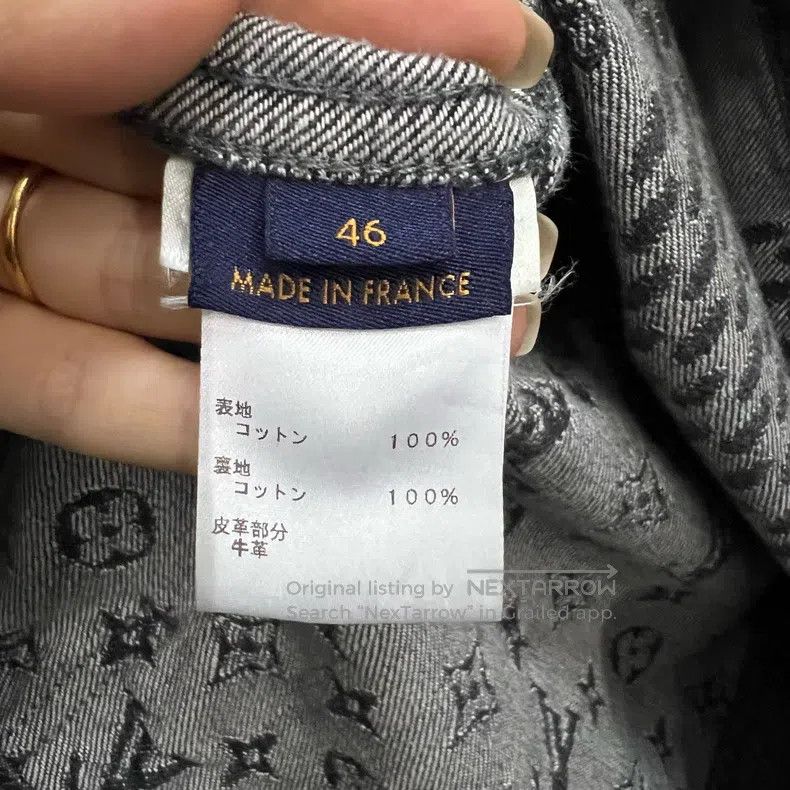 Louis Vuitton Old print patchwork denim jacket