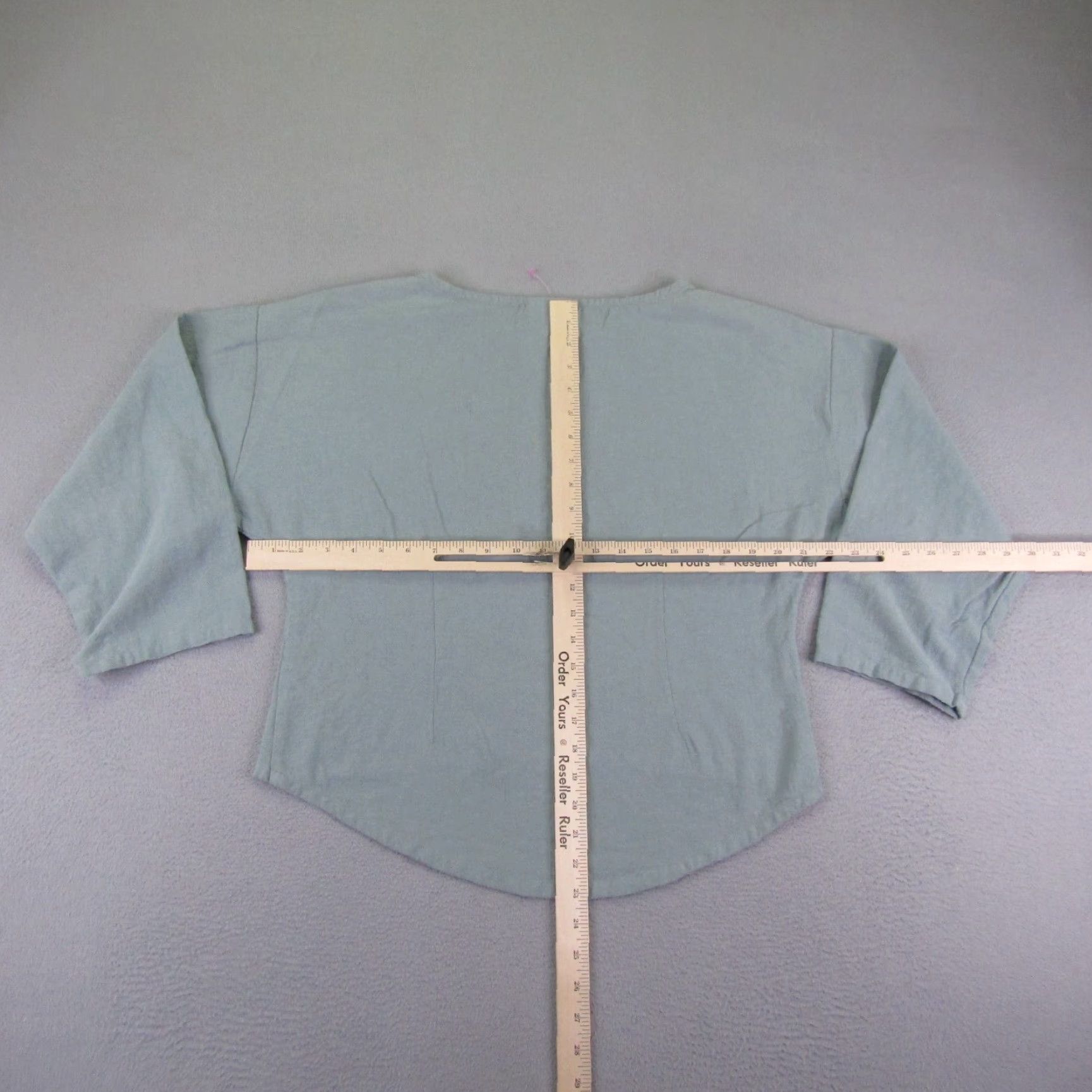 Soft Surroundings VINTAGE Soft Surroundings Women's Blouse Shirt Casual Petite Blue Cotton XS Size XS / US 0-2 / IT 36-38 - 4 Thumbnail