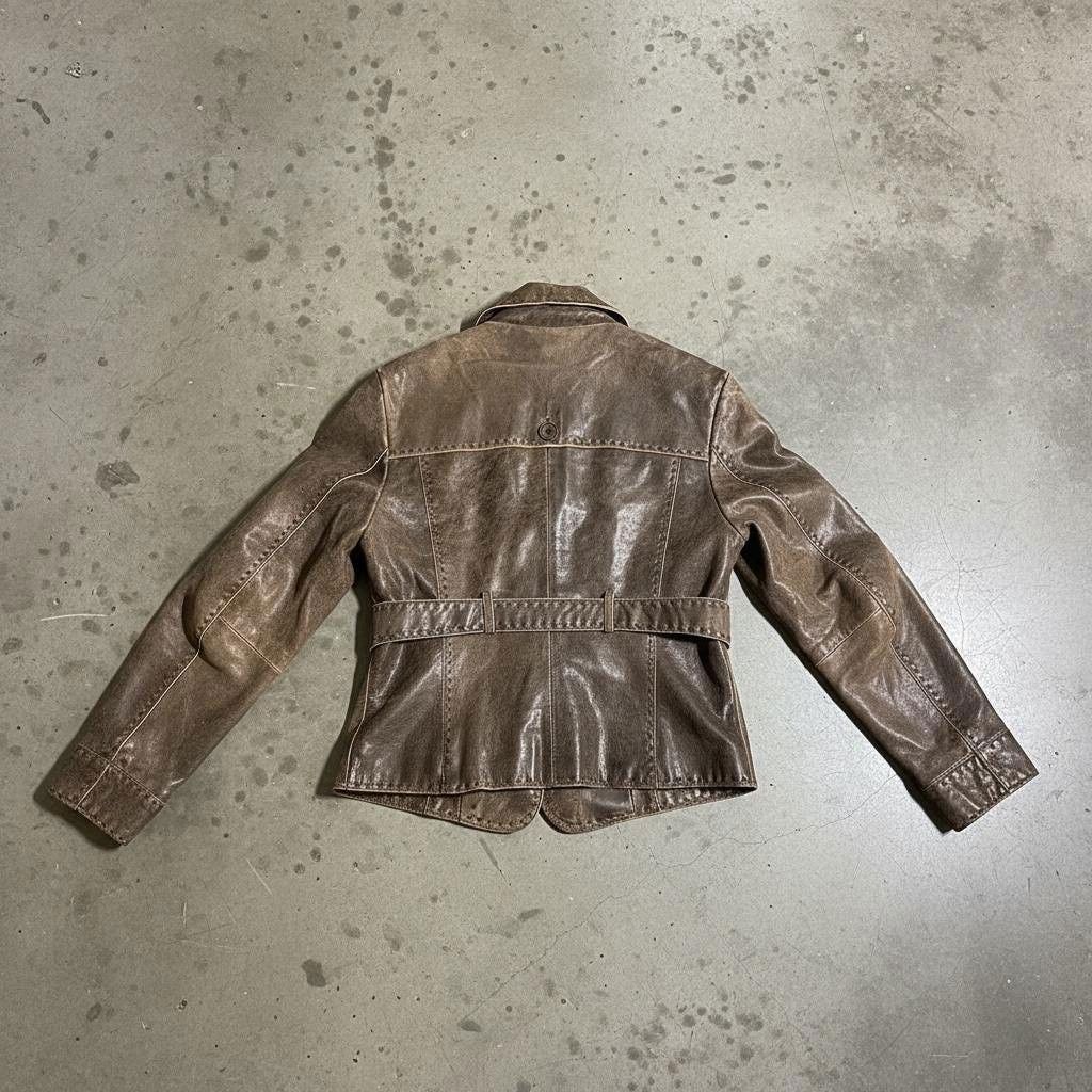Other The Distressed Goat Leather Jacket Size M / US 6-8 / IT 42-44 - 5 Thumbnail