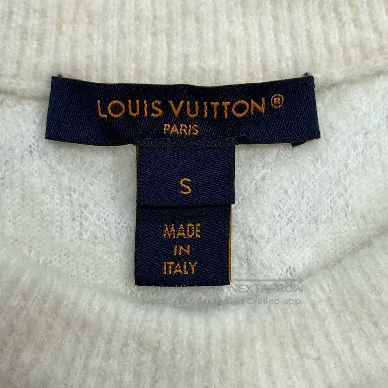 Louis Vuitton Louis Vuitton White woolen short sleeve sweater with full Size US S / EU 44-46 / 1 - 5 Thumbnail