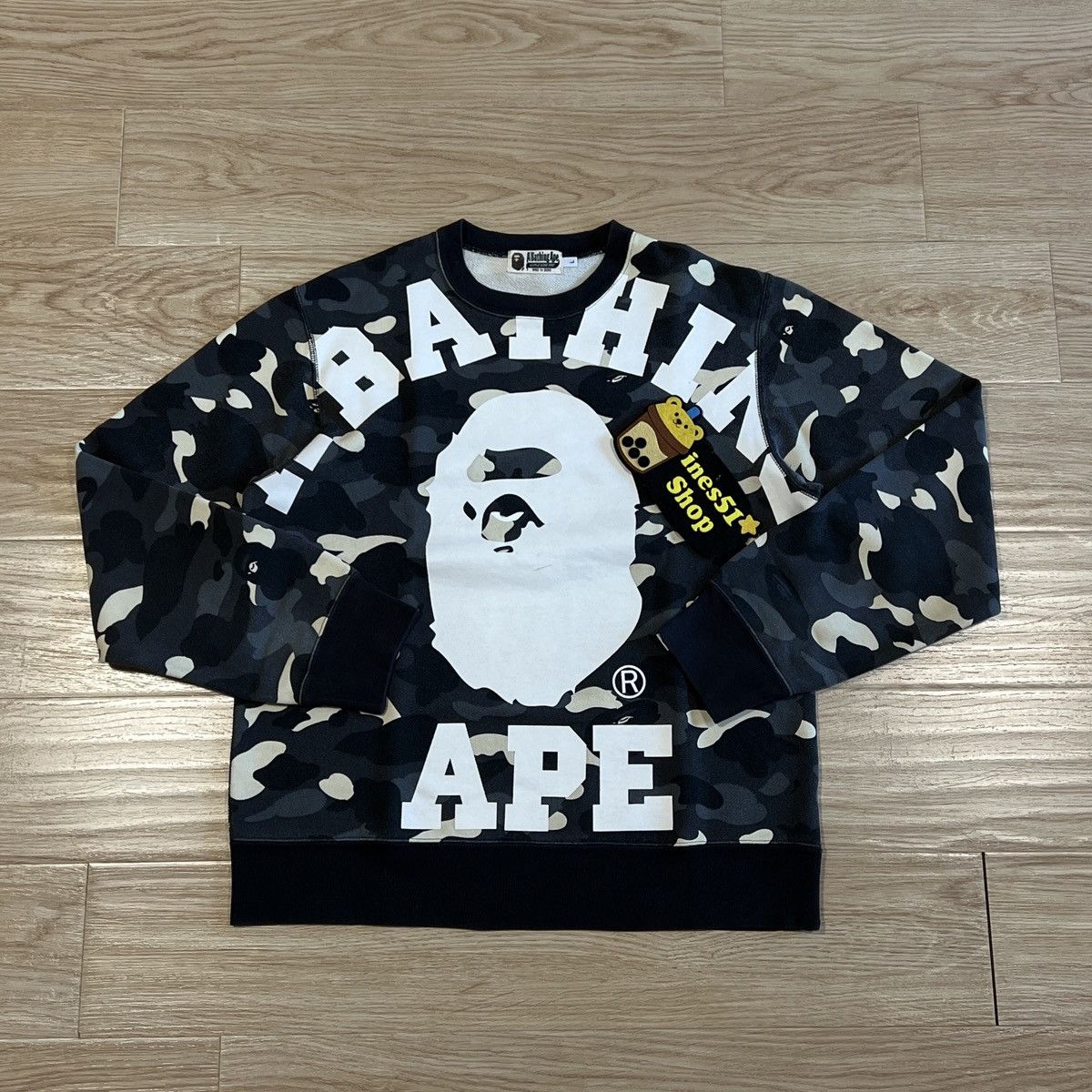 Bape × Vintage Bape Big college City Camo Crewneck | Grailed