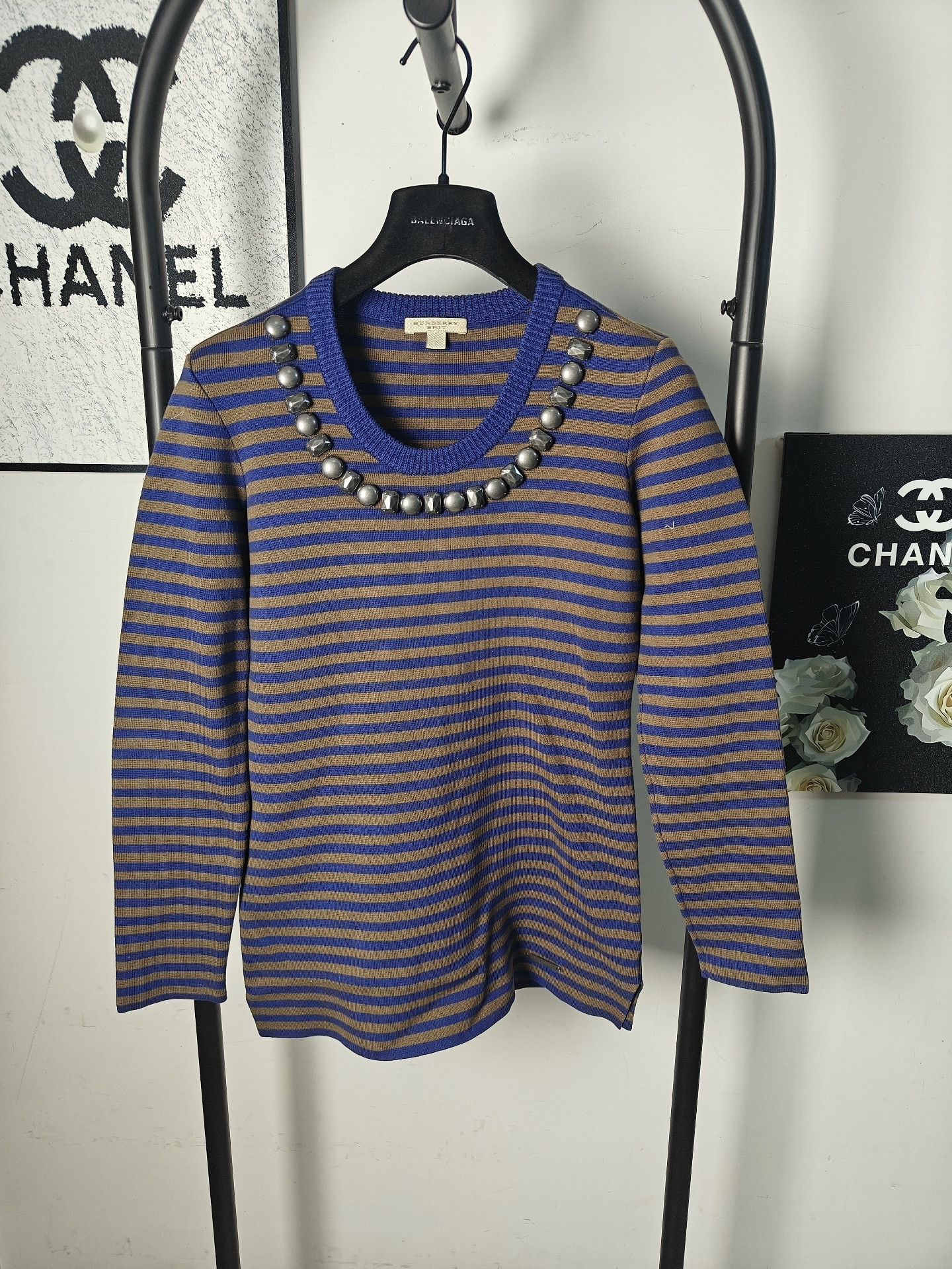 Burberry Burberry Knit White Sweater s Men Size US S / EU 44-46 / 1 - 1 Thumbnail