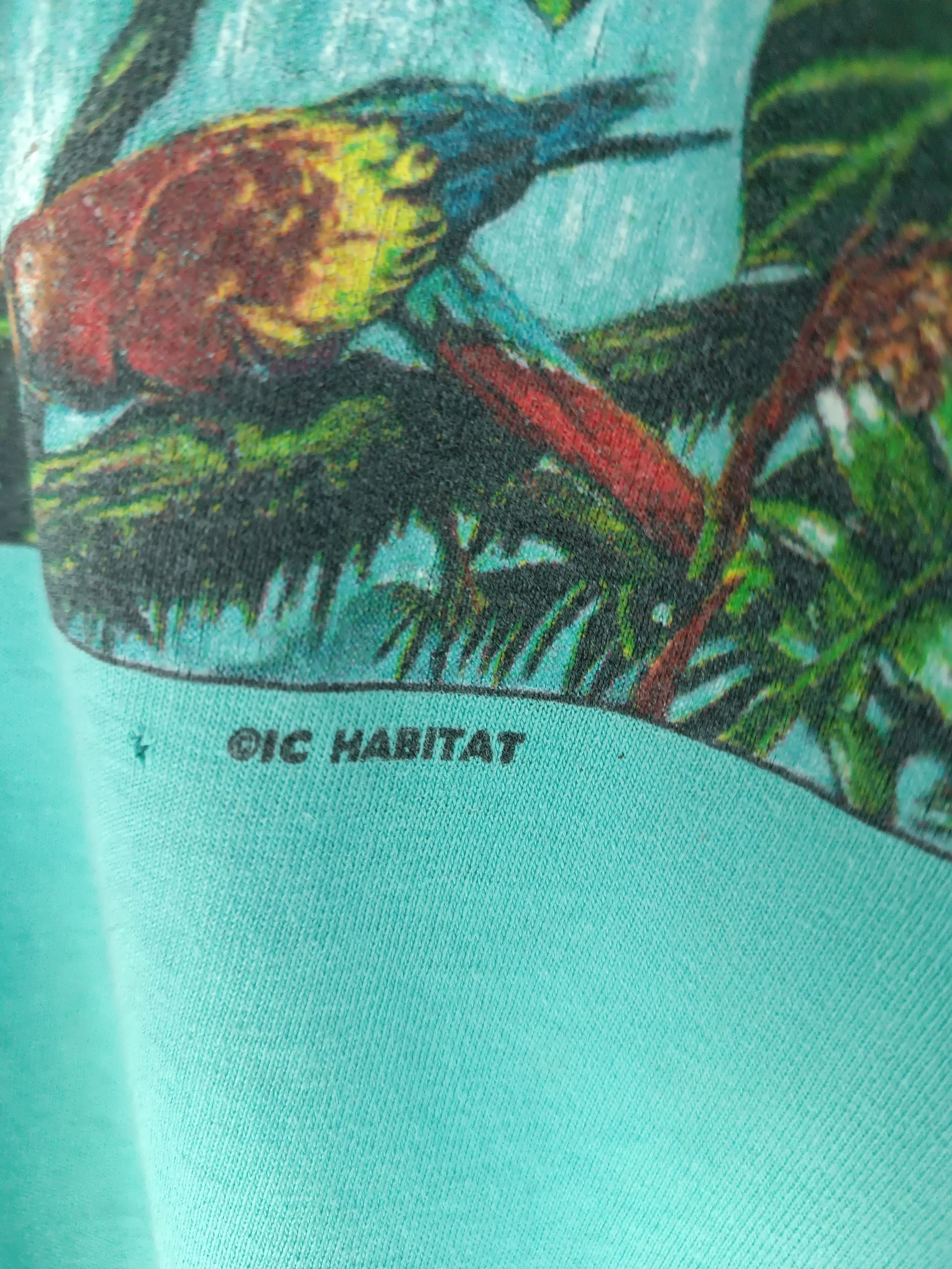 Habitat VINTAGE 90'S HABITAT RAINFOREST ANIMAL TIGER SINGLE STITCH Size US L / EU 52-54 / 3 - 9 Thumbnail