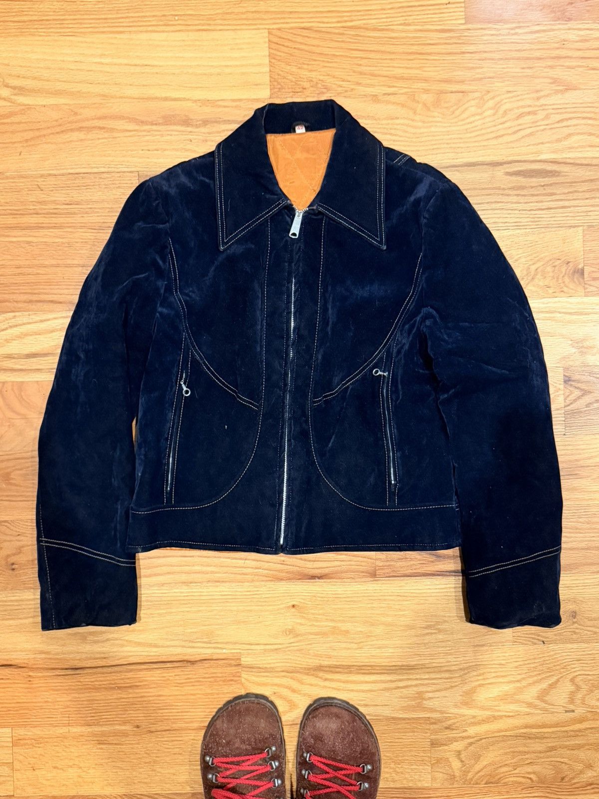 Other 80s Velour Quilted Jacket Size US XS / EU 42 / 0 - 1 Thumbnail
