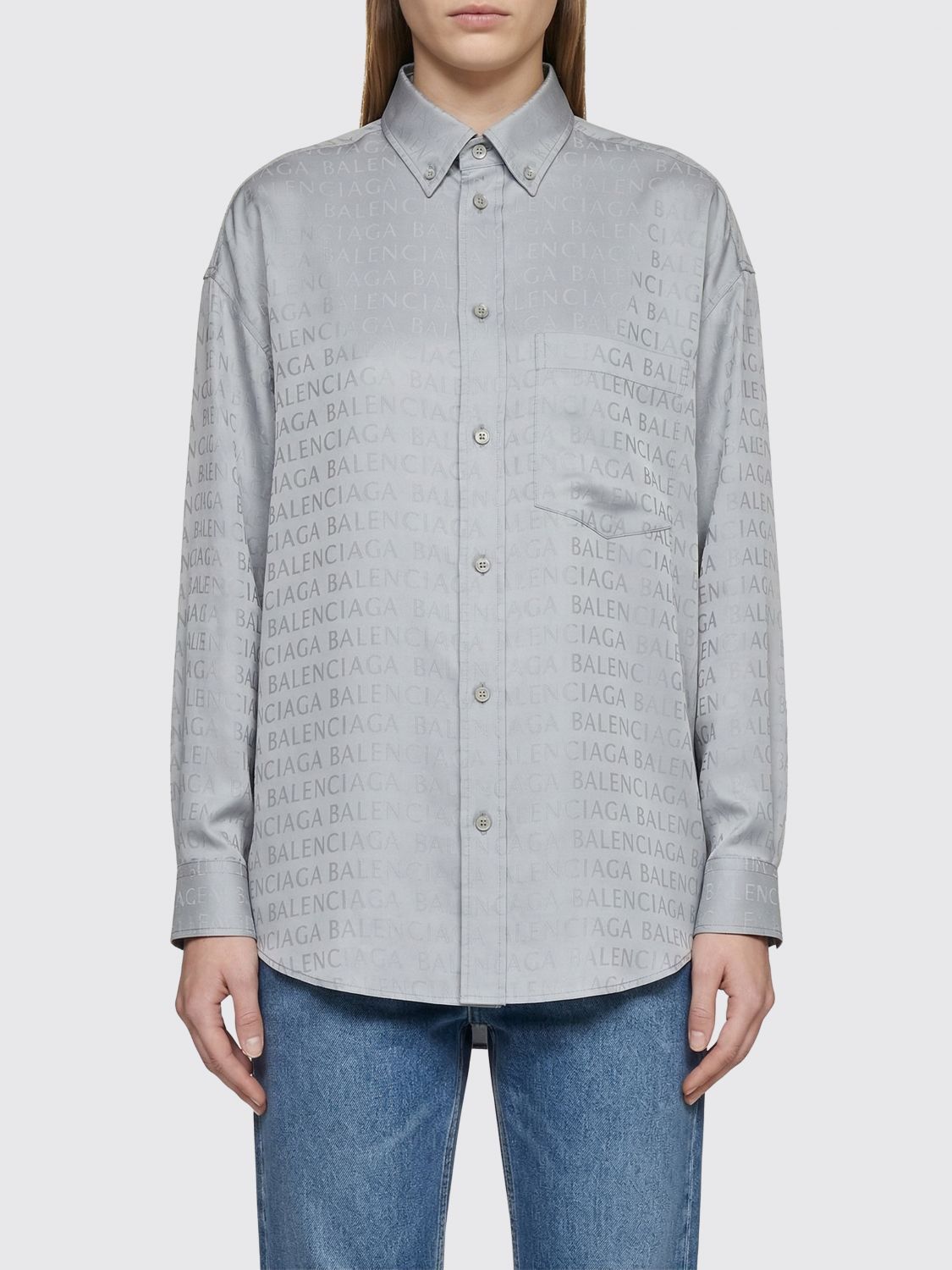 Balenciaga Balenciaga Shirt Woman Ice Size XS / US 0-2 / IT 36-38 - 1 Thumbnail