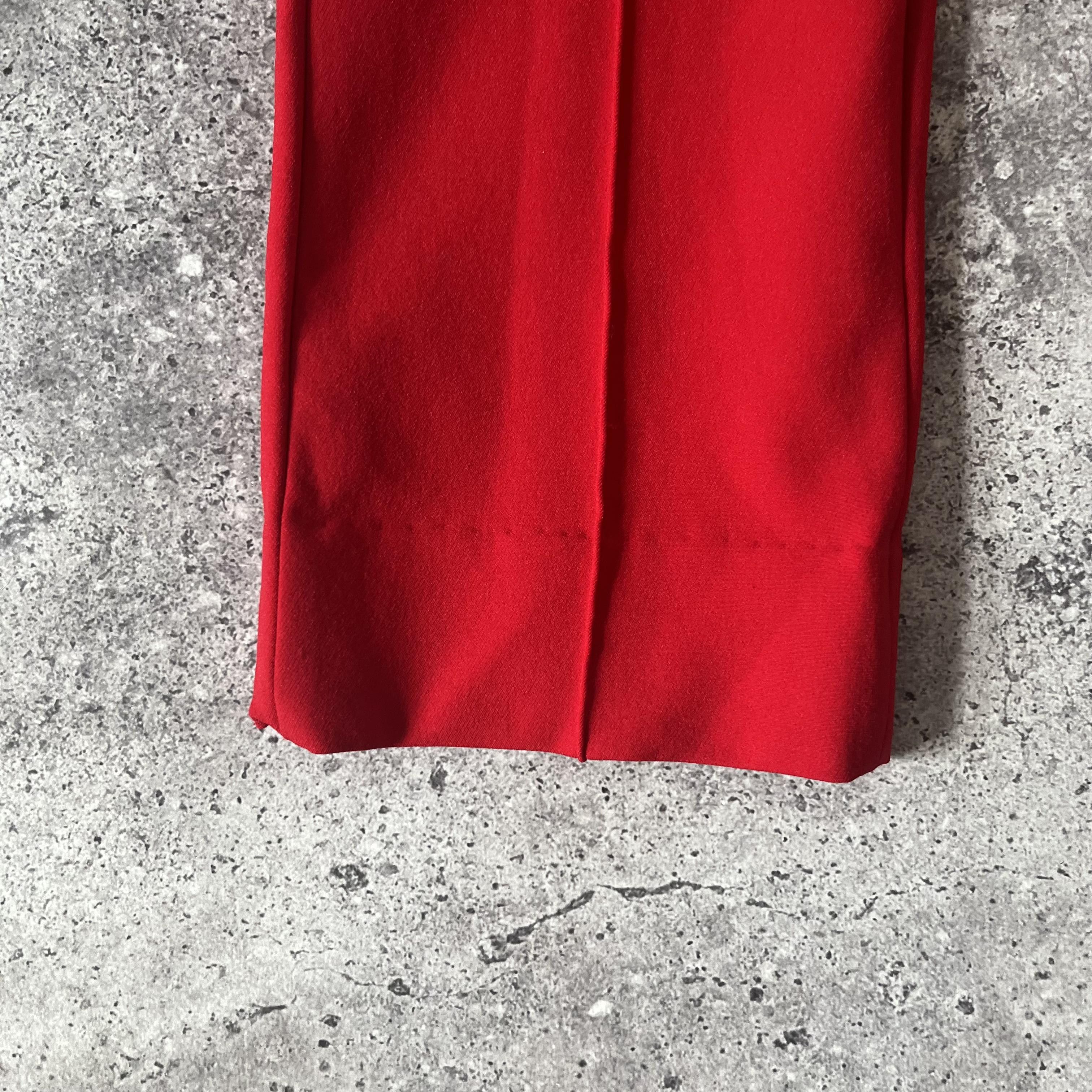 Designer × Kenzo Vintage Y2K Kenzo Jungle Red Formal Trousers Size 26" / US 2 / IT 38 - 6 Thumbnail
