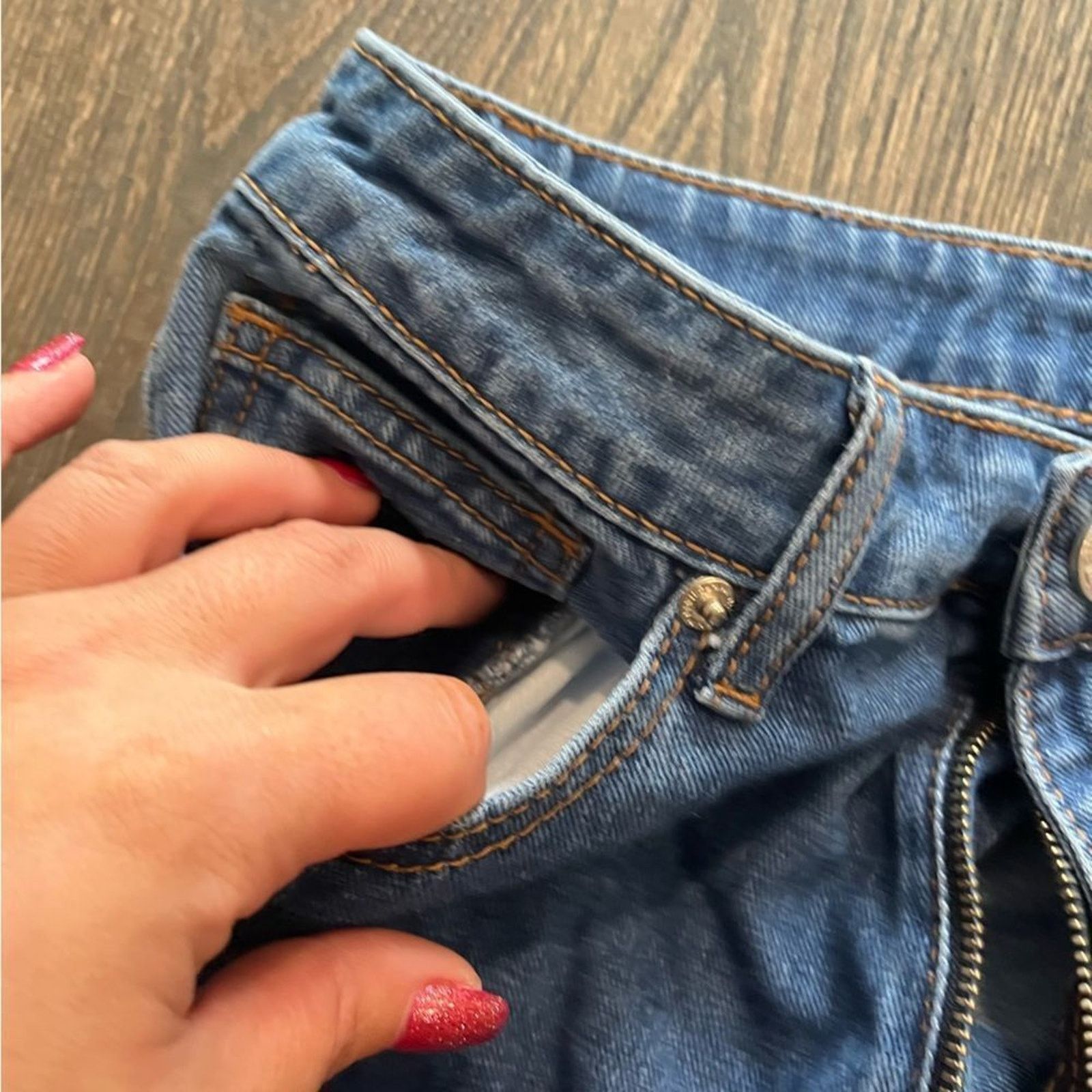 Other Denim Blvd Medium Wash Distressed High Rise Size 27" / US 4 / IT 40 - 6 Thumbnail