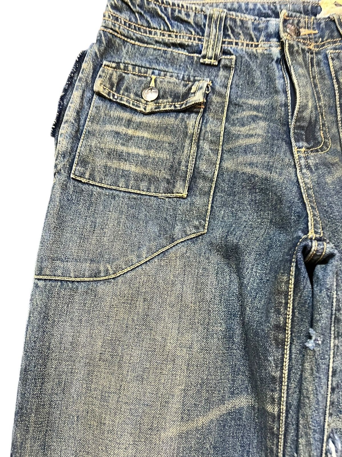 St. Croix Vintage XCroxx Mudwash Zipper Avant Garde Style Denim Size US 29 - 3 Thumbnail