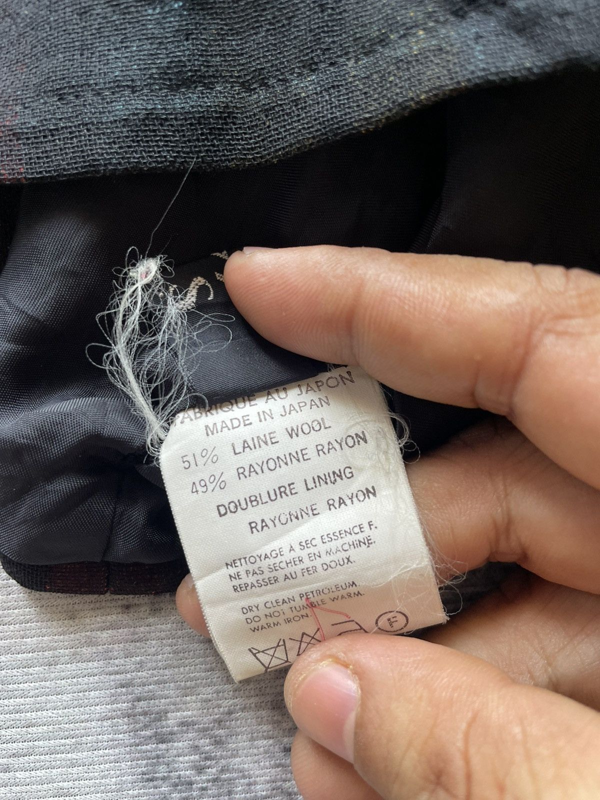 Yohji Yamamoto Archival Y's Yohji Yamamoto Lace-Up Back Cropped Wool Jacket Size US L / EU 52-54 / 3 - 14 Thumbnail