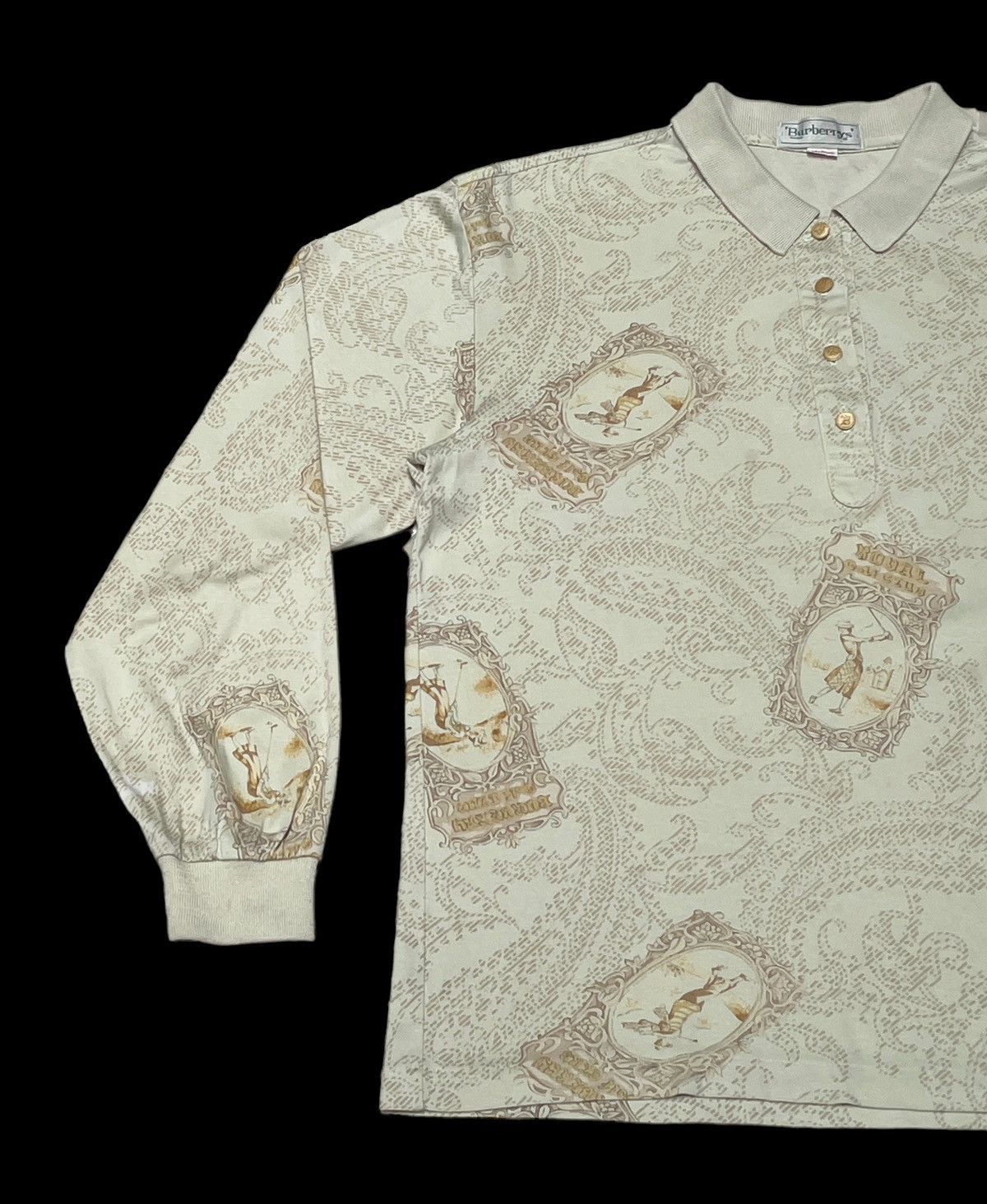 Burberry × Designer × Vintage Vintage Burberry Fullprint Shirt 1990s Size US M / EU 48-50 / 2 - 4 Thumbnail