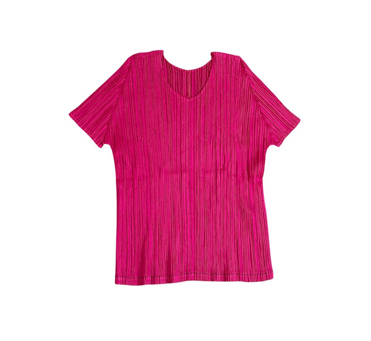 Pleats Please Issey Miyake Vintage issey miyake pleats please hot pink tee Size US S / EU 44-46 / 1 - 1 Thumbnail