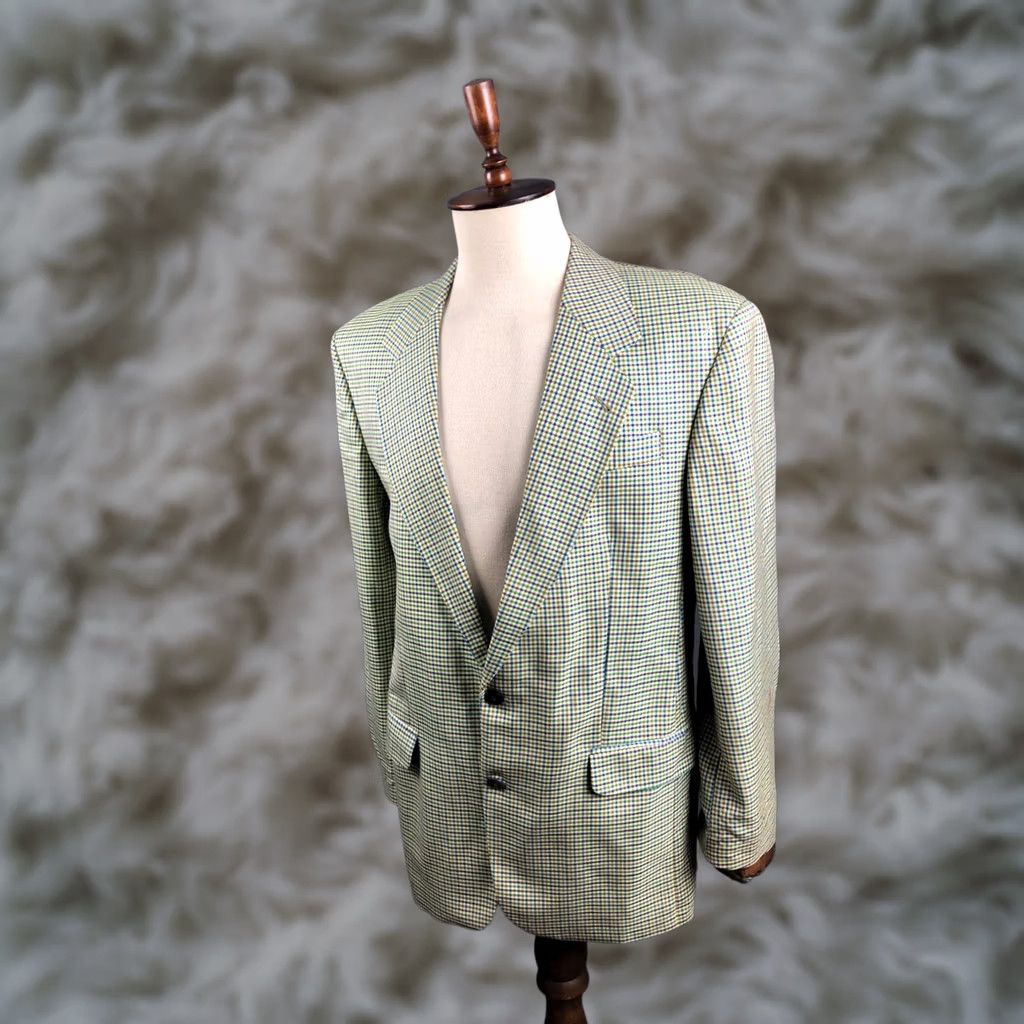 Suitsupply Suitsupply Blazer Wool Ivory Men Check Blazer Size 44L - 1 Thumbnail