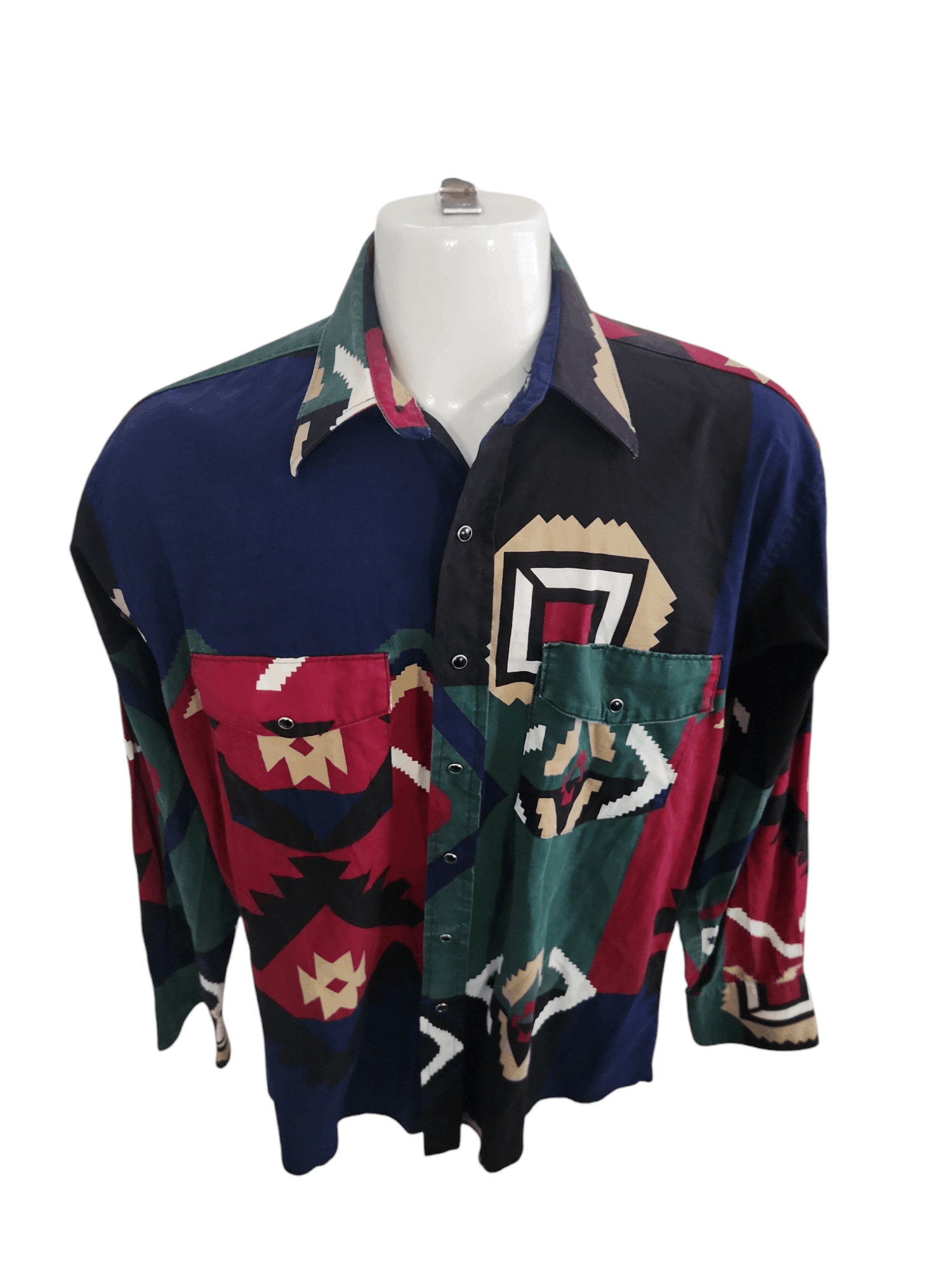 Vintage × Wrangler Wrangler Vintage Western Navajo Aztec Southwestern SZ Large Size US L / EU 52-54 / 3 - 5 Thumbnail