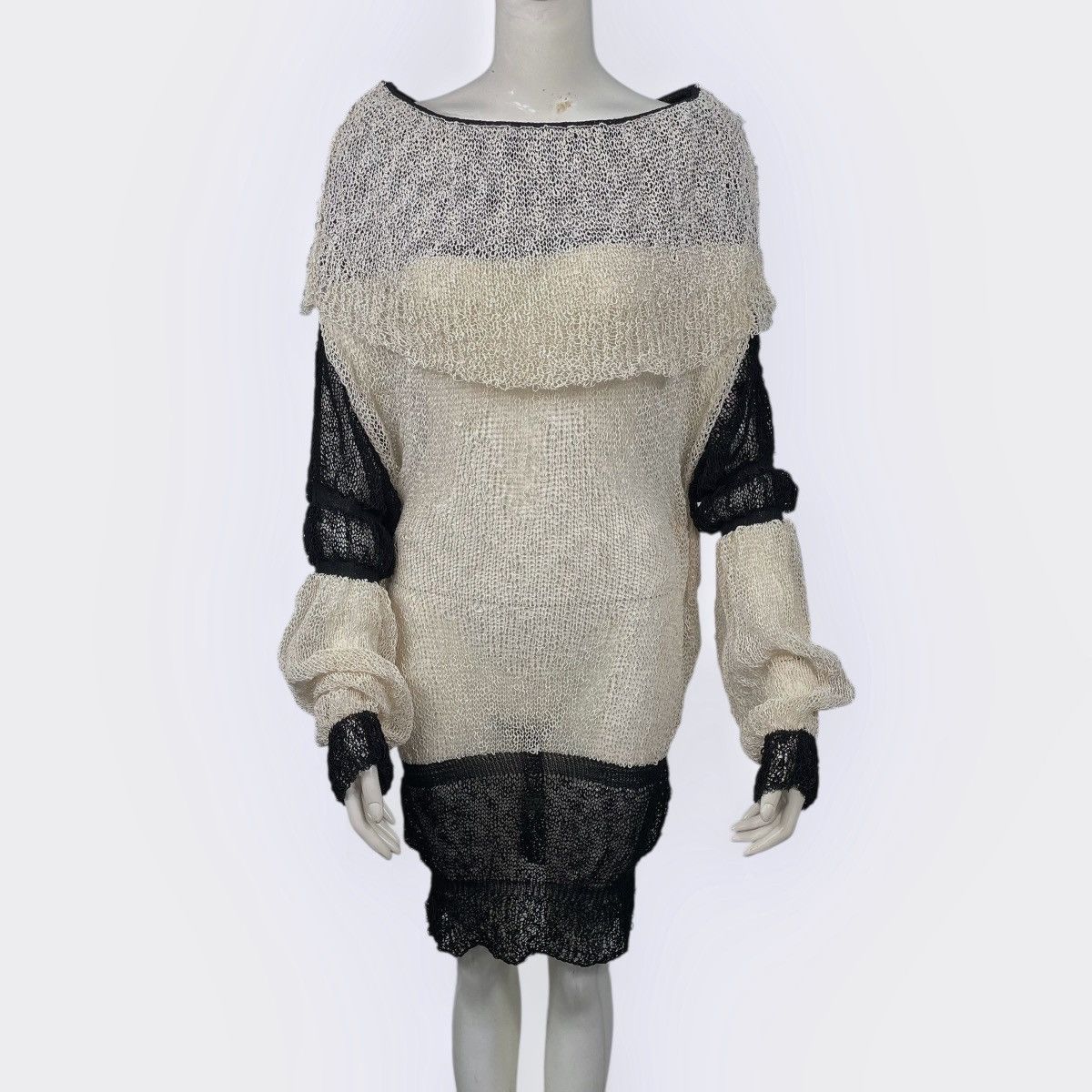 Issey Miyake Vintage 80s Issey Miyake Cordknit Tunic Dress Size M / US 6-8 / IT 42-44 - 1 Thumbnail