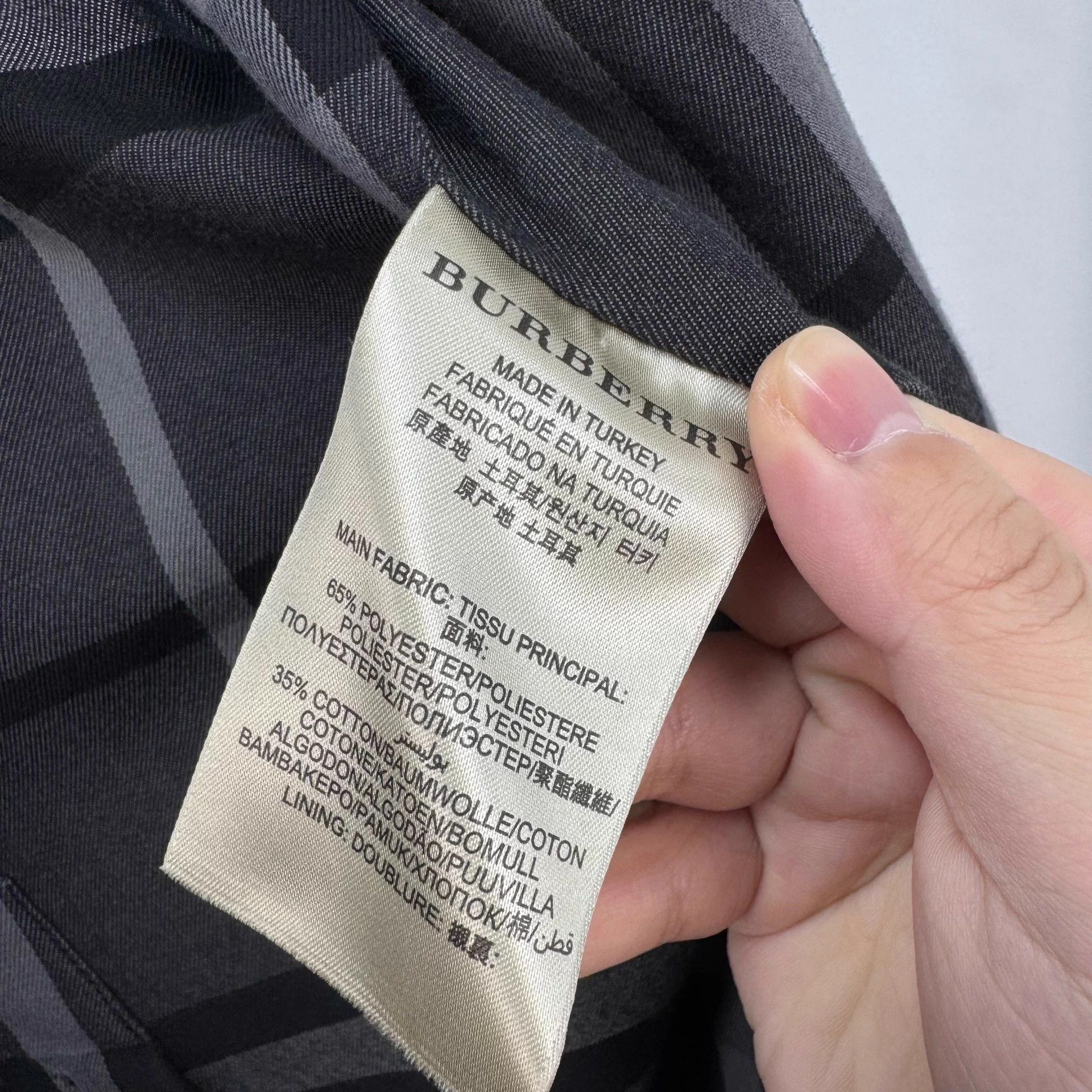 Burberry Burberry Black Double Breasted Check Lined Trench 48 99 New Size XL / US 12-14 / IT 48-50 - 7 Thumbnail