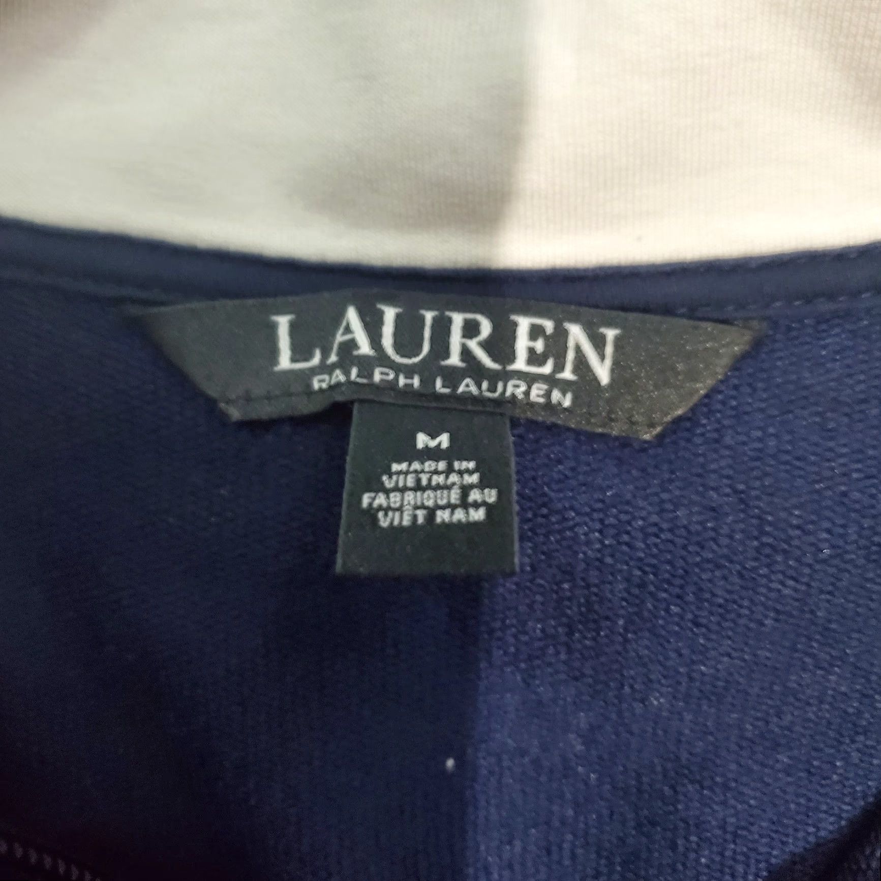 Ralph Lauren Lauren Ralph Lauren Women's Medium Jacket Athletic Full Zip Navy White Tennis Size M / US 6-8 / IT 42-44 - 6 Thumbnail