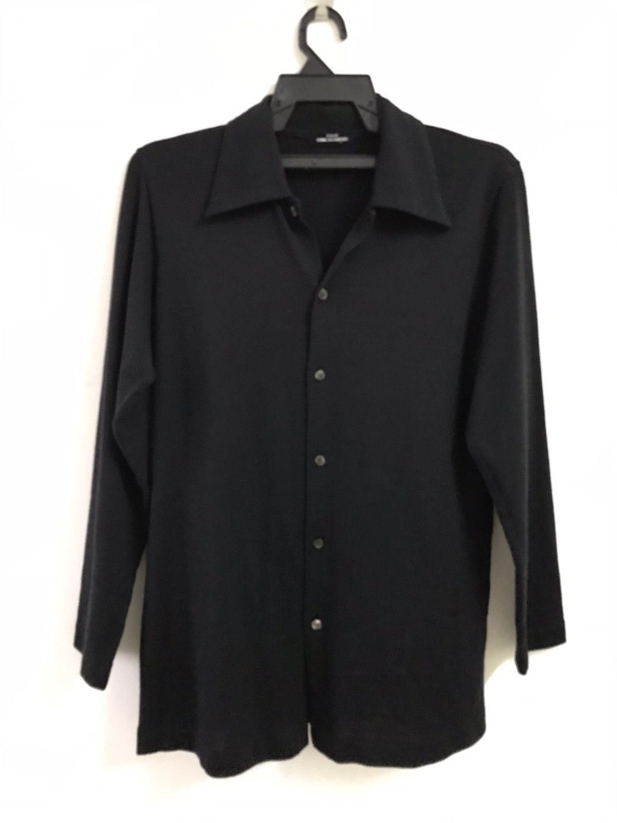 Comme des Garcons Vintage comme des Garcons Black Wool Shirt Button Up Size US M / EU 48-50 / 2 - 3 Thumbnail