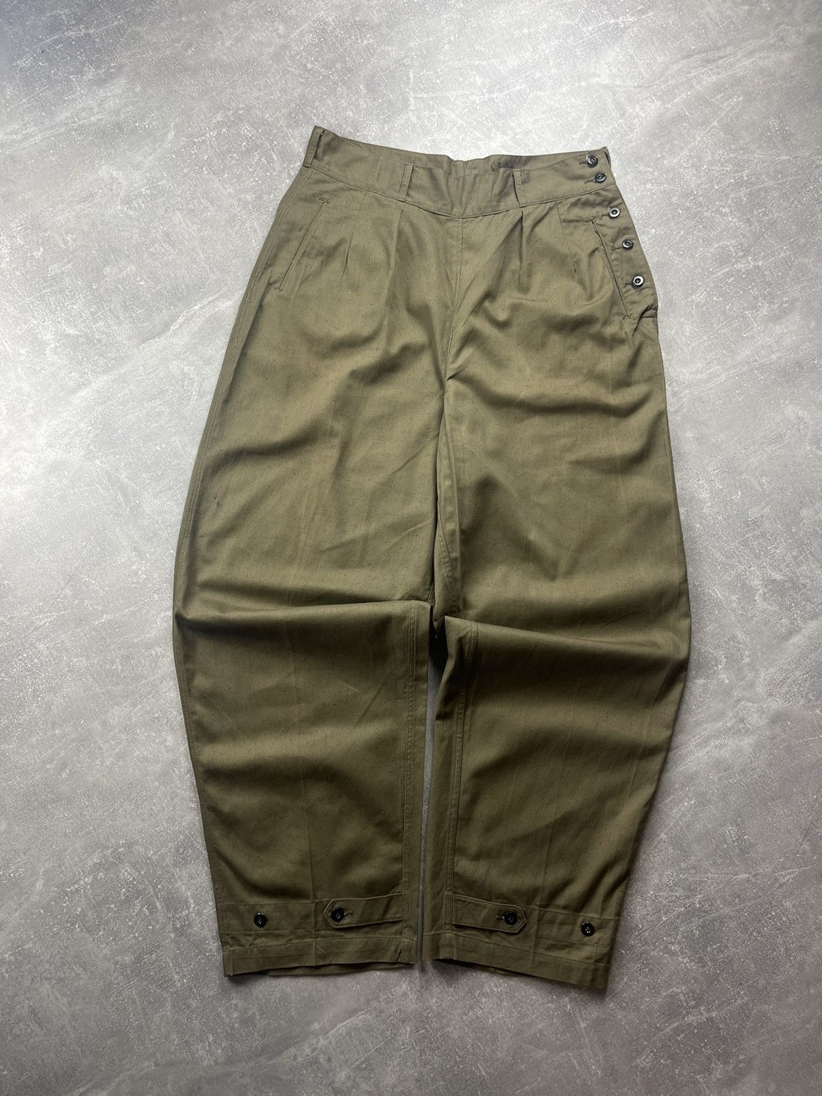 Other Vintage USSR Field Pants M39 Infantry Military Uniform Green Size US 36 / EU 52 - 11 Thumbnail