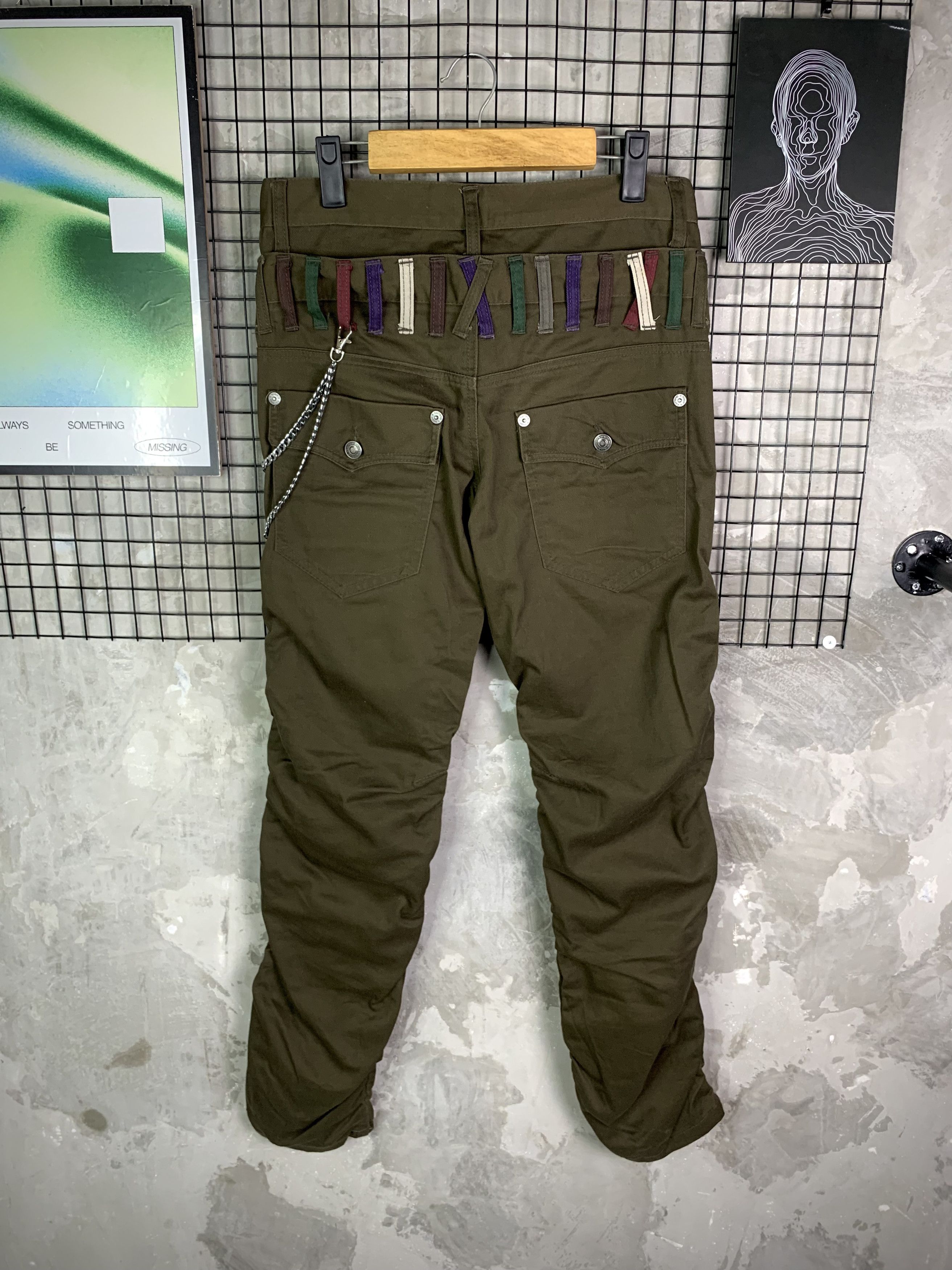 Japanese Brand Nylaus Jeans Mummy Utility Pants Size US 31 - 6 Thumbnail