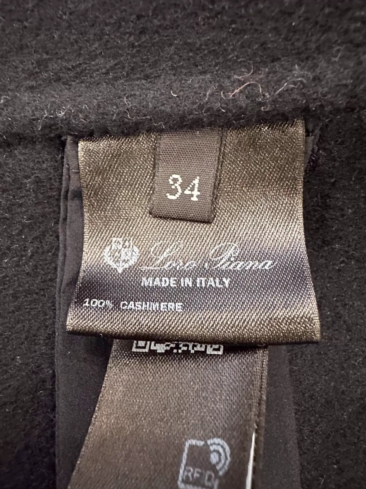Loro Piana Loro Piana Women's Black Asym Button Cashmere Cardi 34 Size XS / US 0-2 / IT 36-38 - 6 Thumbnail